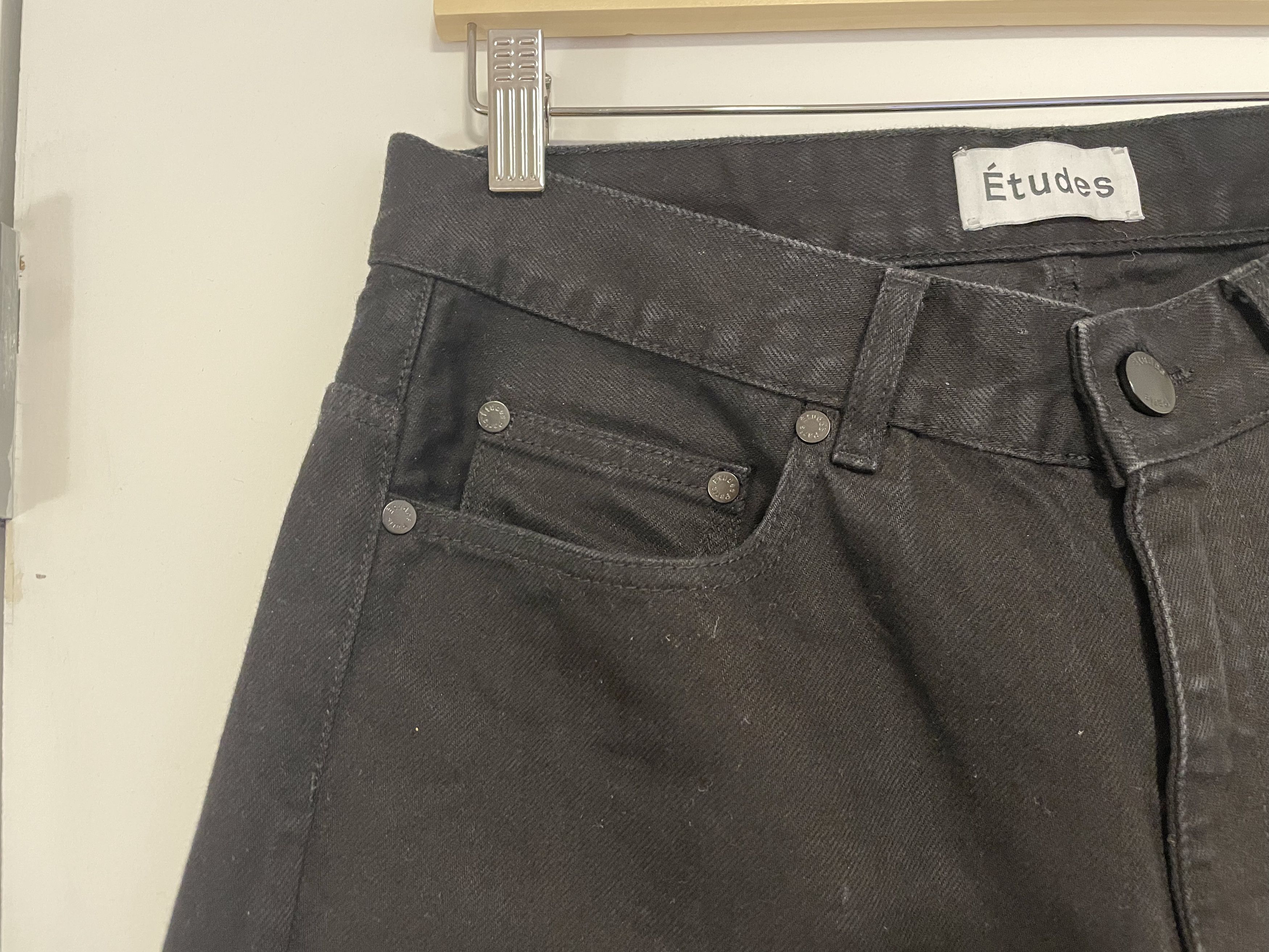 Etudes Black Space Denim Jeans Size US 32 / EU 48 - 9 Thumbnail