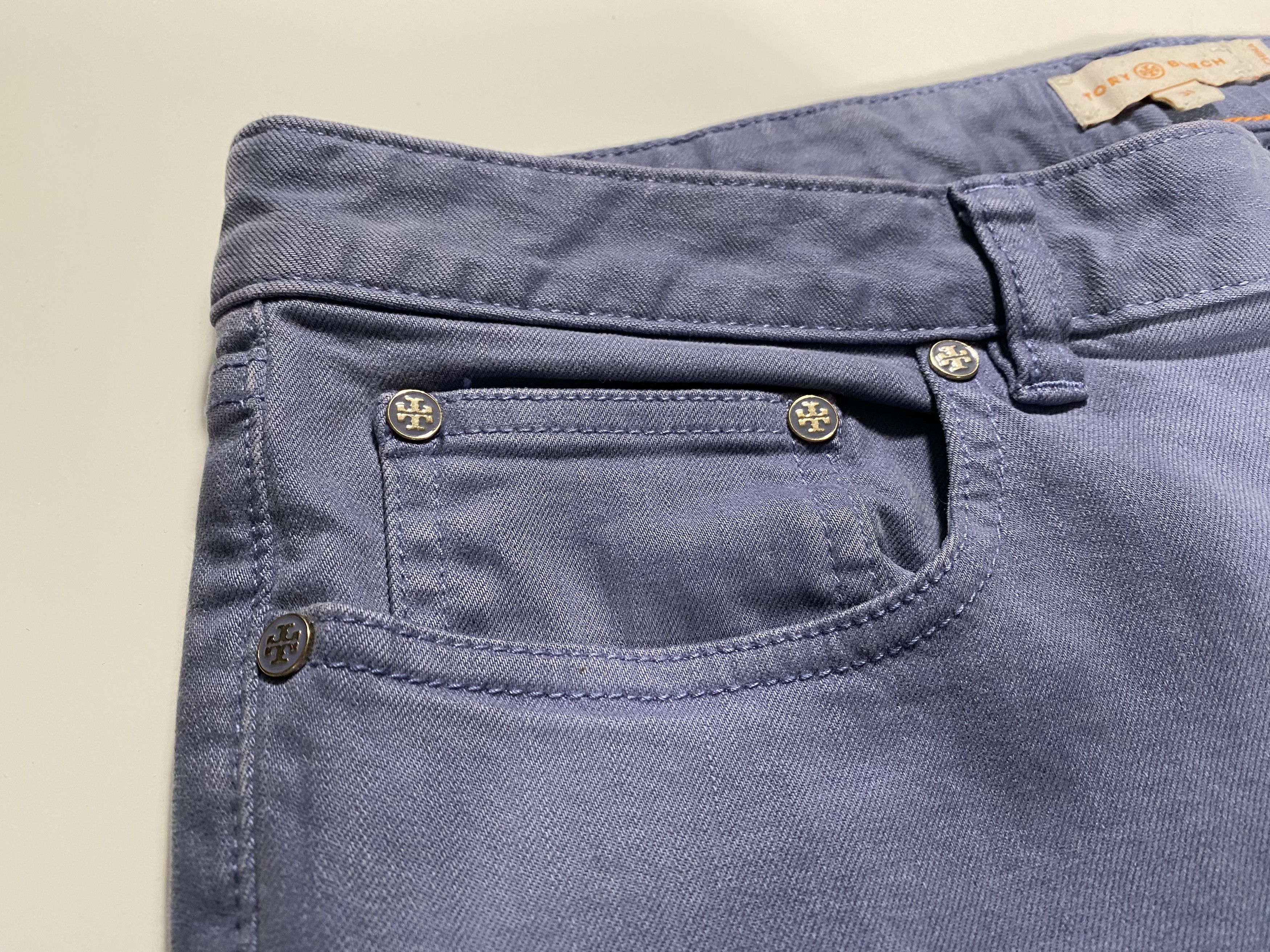 Tory Burch Tory Burch cropped Straight slim chino slate blue 34x27 Size 34" / US 12 / IT 48 - 3 Thumbnail