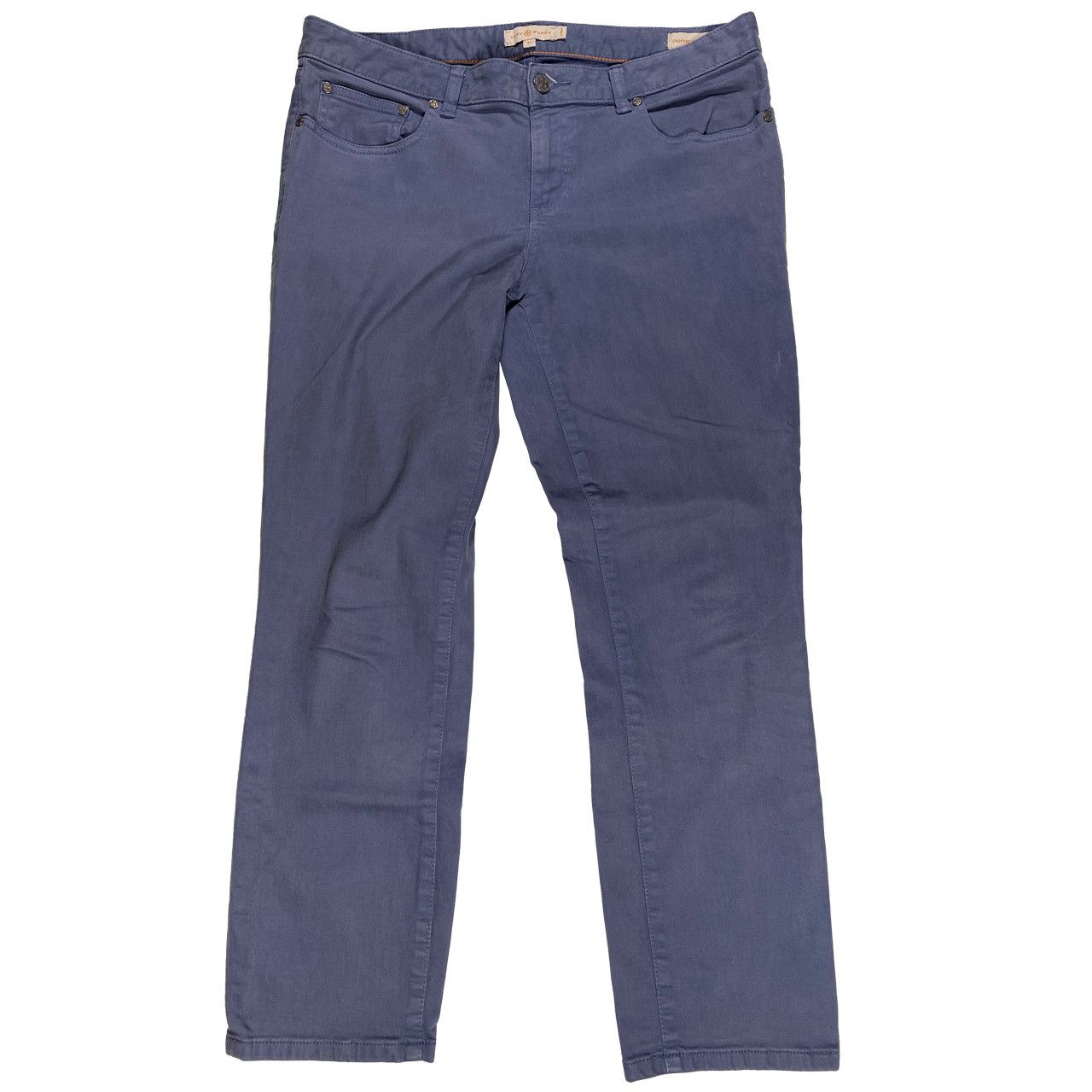 Tory Burch Tory Burch cropped Straight slim chino slate blue 34x27 Size 34" / US 12 / IT 48 - 1 Thumbnail