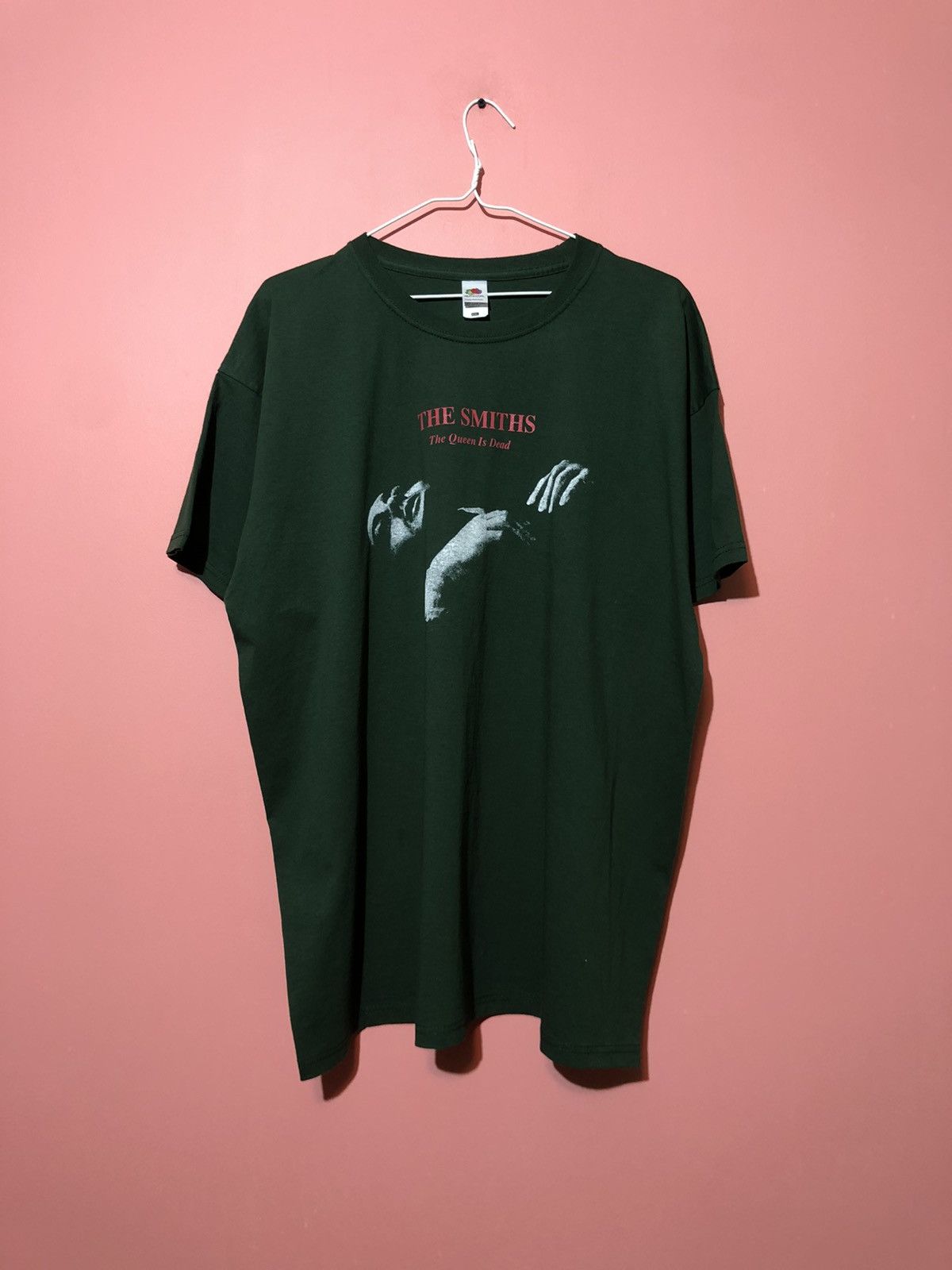 image of Vintage 2000S Tee The Smiths «The Queen Is Dead” in Green, Men's (Size 2XL)