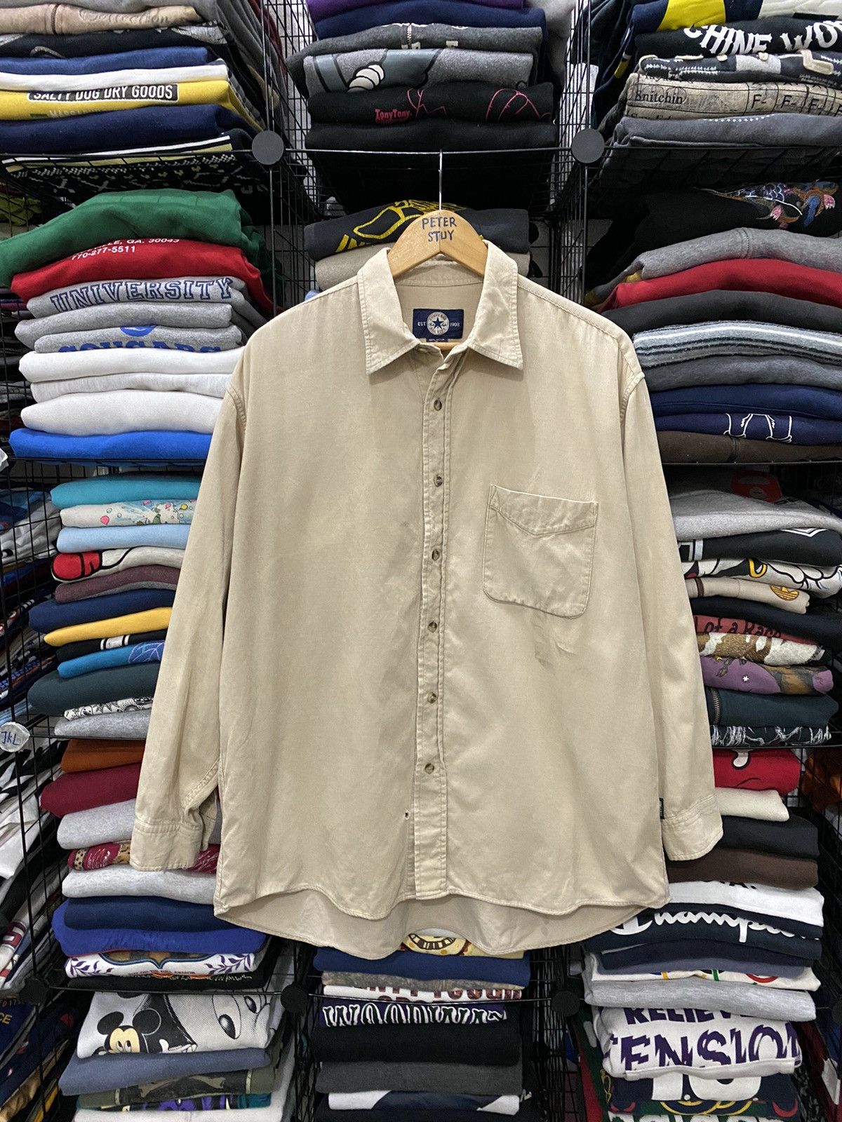 Converse × Vintage Vintage Converse Shirt Size US XL / EU 56 / 4 - 1 Thumbnail