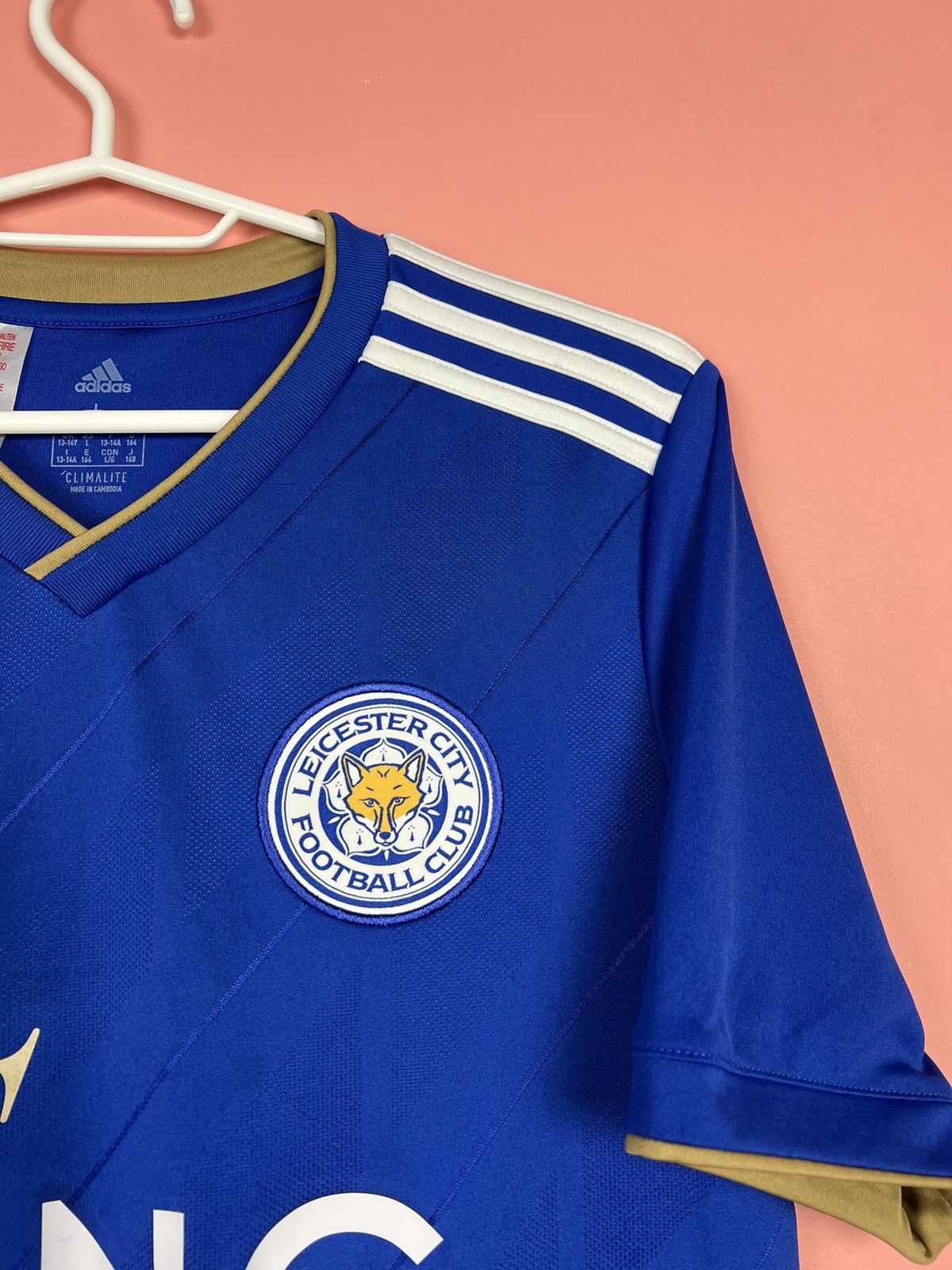 Adidas Leicester City kids jersey 13-14 y soccer football Size US L / EU 52-54 / 3 - 2 Thumbnail