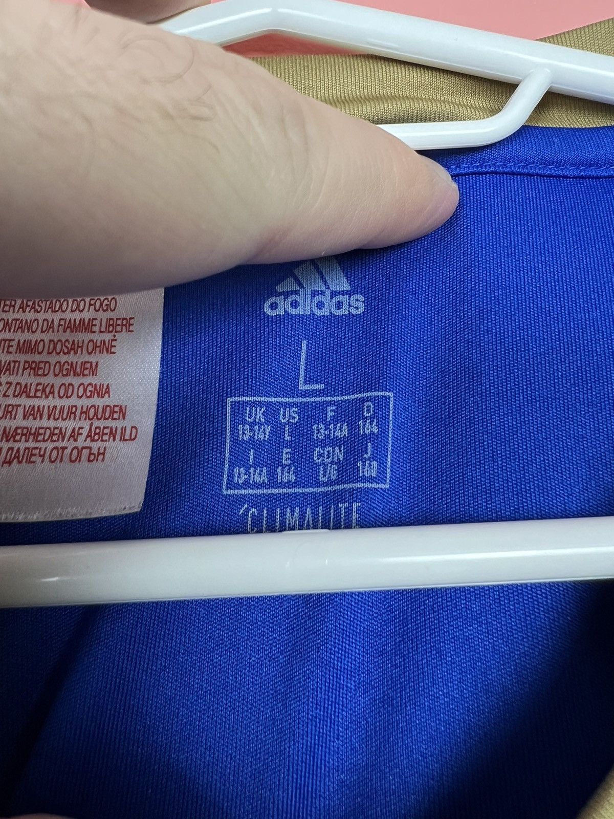 Adidas Leicester City kids jersey 13-14 y soccer football Size US L / EU 52-54 / 3 - 4 Thumbnail