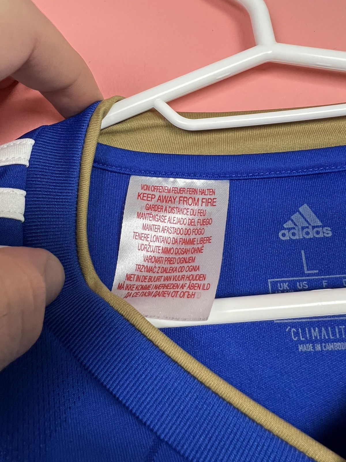 Adidas Leicester City kids jersey 13-14 y soccer football Size US L / EU 52-54 / 3 - 5 Thumbnail