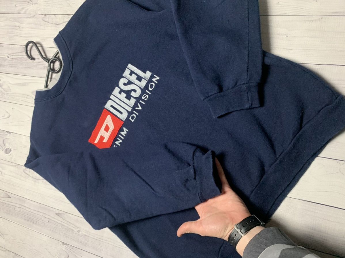 Diesel × Vintage Vintage Diesel Denim Division sweatshirt size M big logo Size US M / EU 48-50 / 2 - 5 Thumbnail