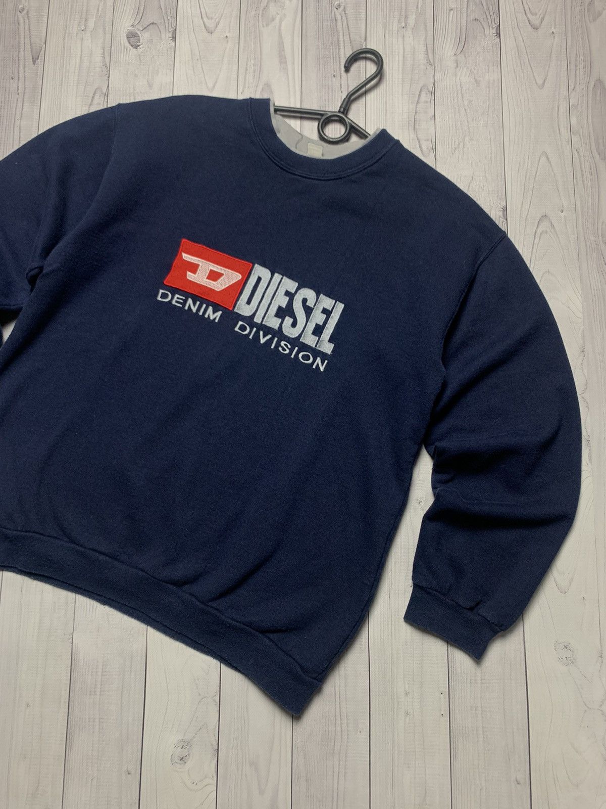 Diesel × Vintage Vintage Diesel Denim Division sweatshirt size M big logo Size US M / EU 48-50 / 2 - 2 Thumbnail