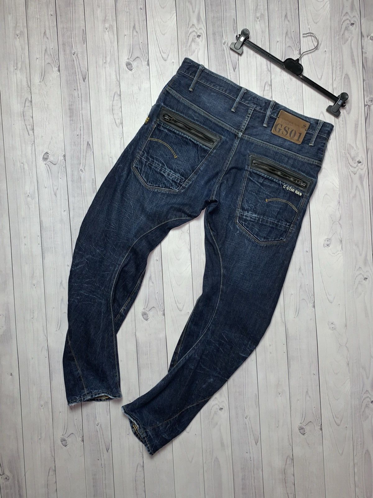 Vintage G Star denim jeans banana cargo size 36