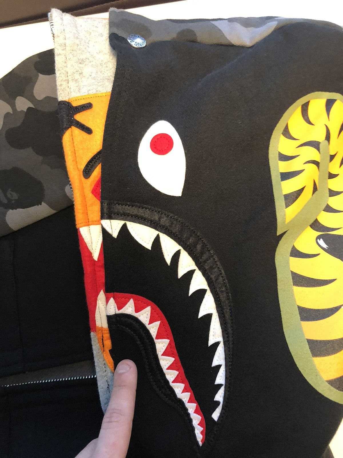 Bape Color Camo Tiger Shark Double Full Zip Hoodie Size US S / EU 44-46 / 1 - 7 Thumbnail