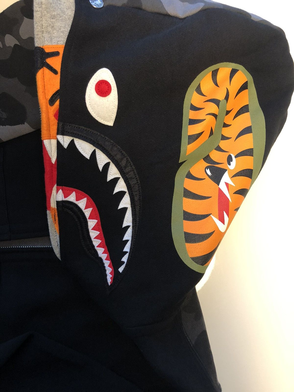 Bape Color Camo Tiger Shark Double Full Zip Hoodie Size US S / EU 44-46 / 1 - 5 Thumbnail