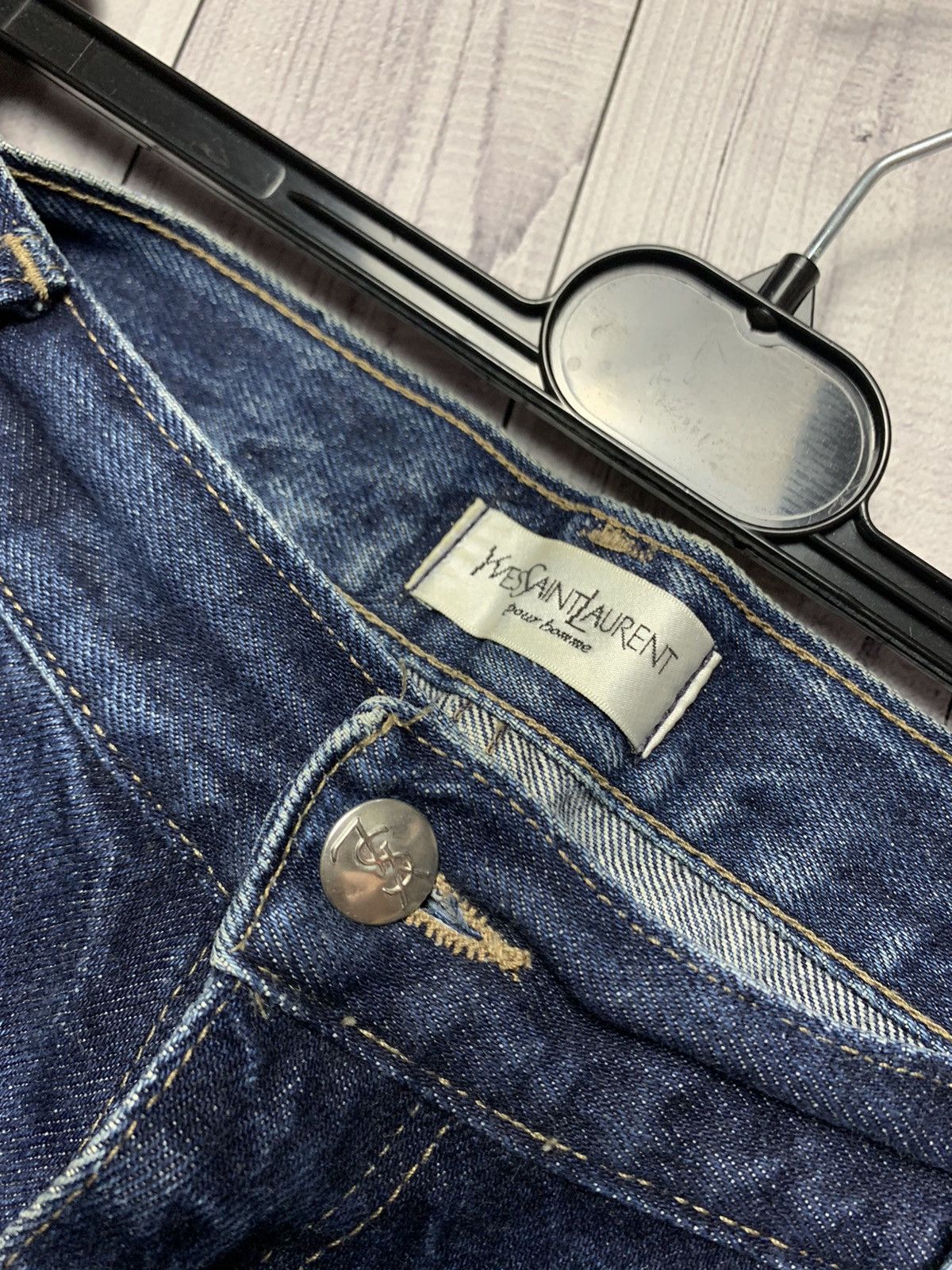 Vintage × Yves Saint Laurent Vintage Yves Saint Laurent denim cotton rare size 36 Size US 36 / EU 52 - 2 Thumbnail