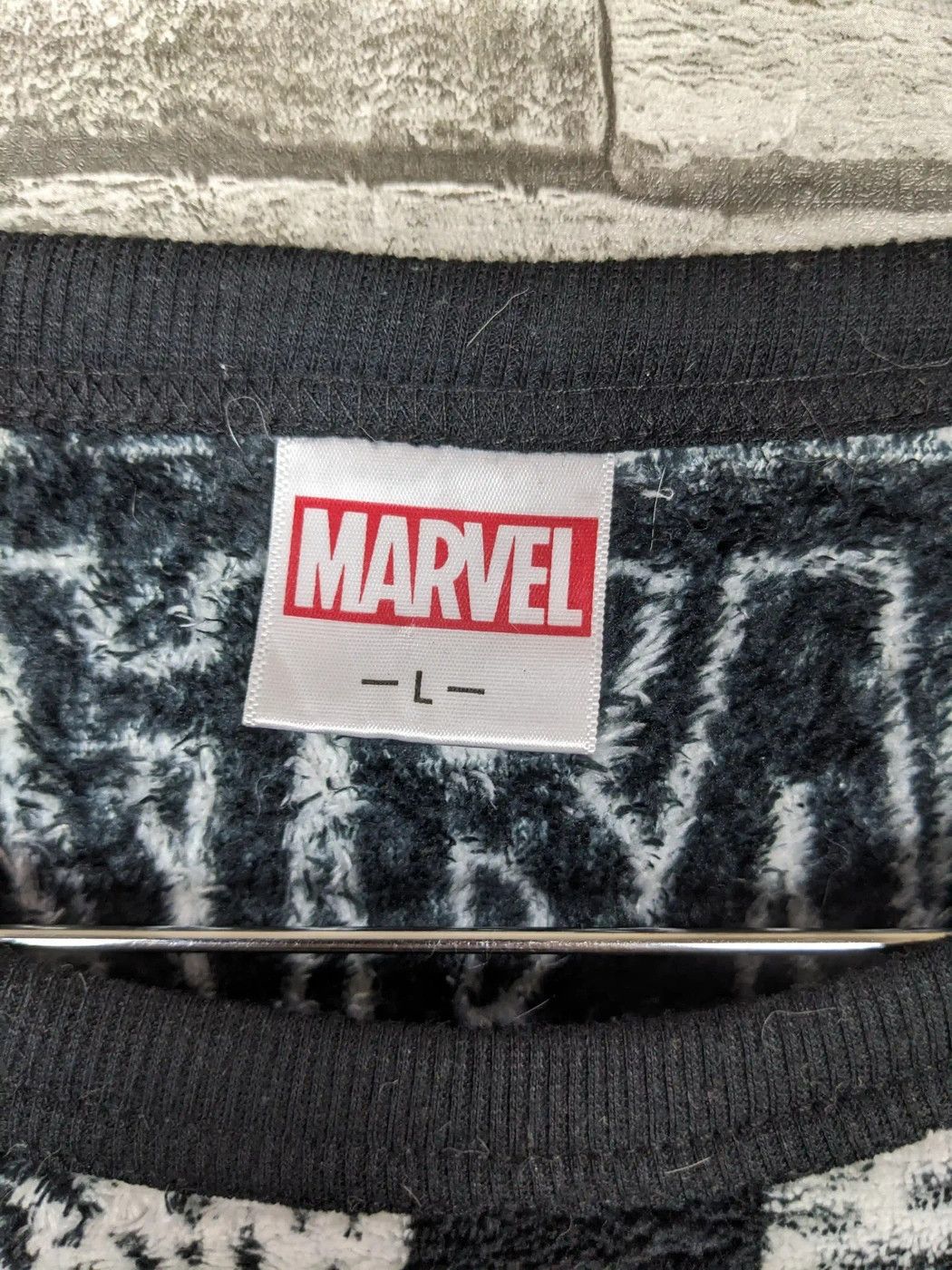 Marvel Comics Vintage Marvel Longsleeve Sweatshirt Pattern Fur Round Size US L / EU 52-54 / 3 - 9 Thumbnail