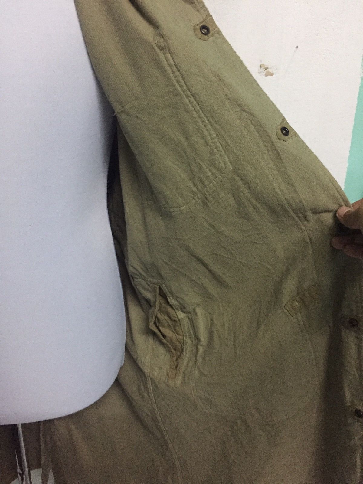 Kapital RAREST Kapital Corduroy Distress Long Jacket Military Style Size US M / EU 48-50 / 2 - 16 Thumbnail