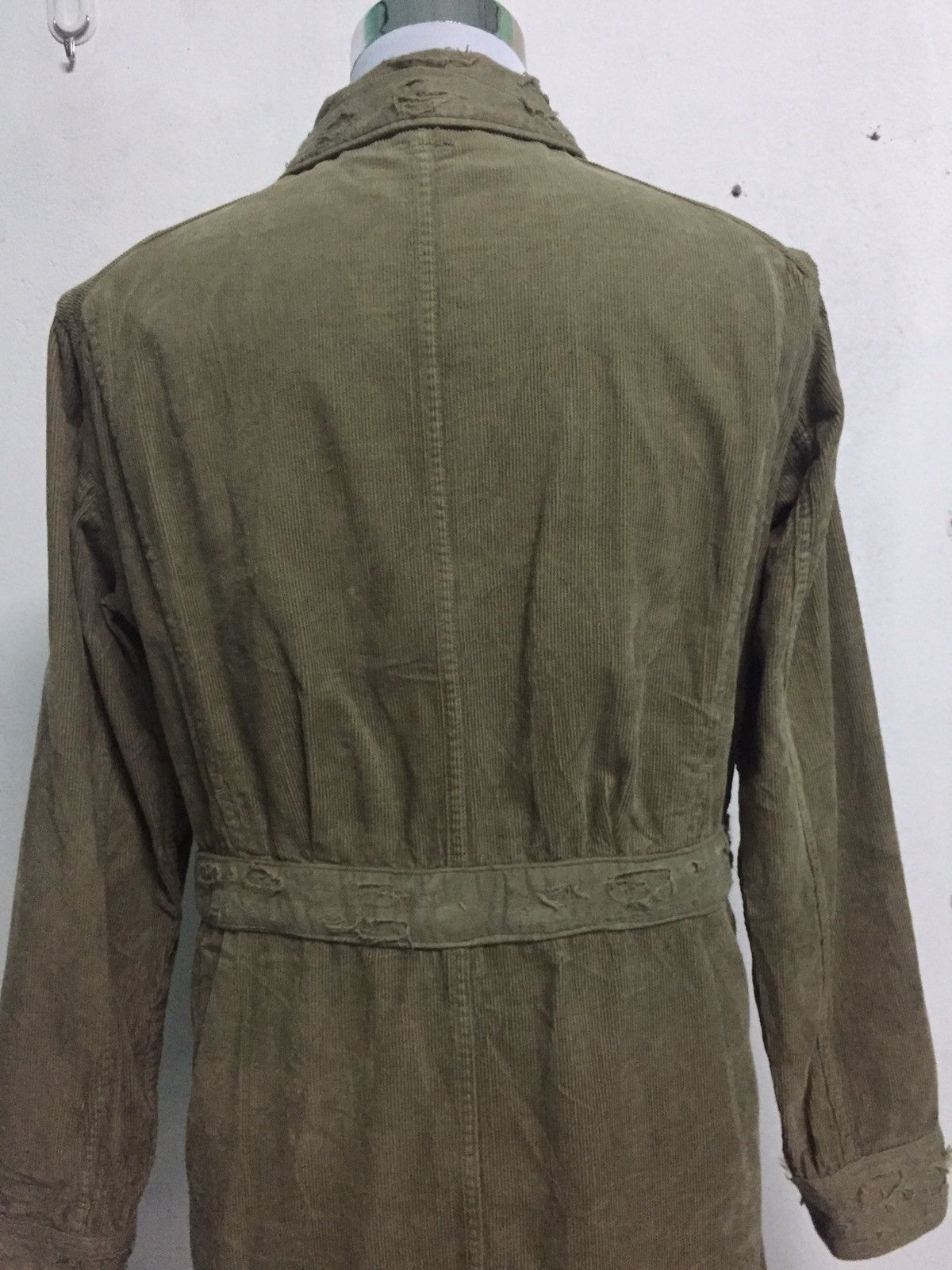 Kapital RAREST Kapital Corduroy Distress Long Jacket Military Style Size US M / EU 48-50 / 2 - 8 Thumbnail