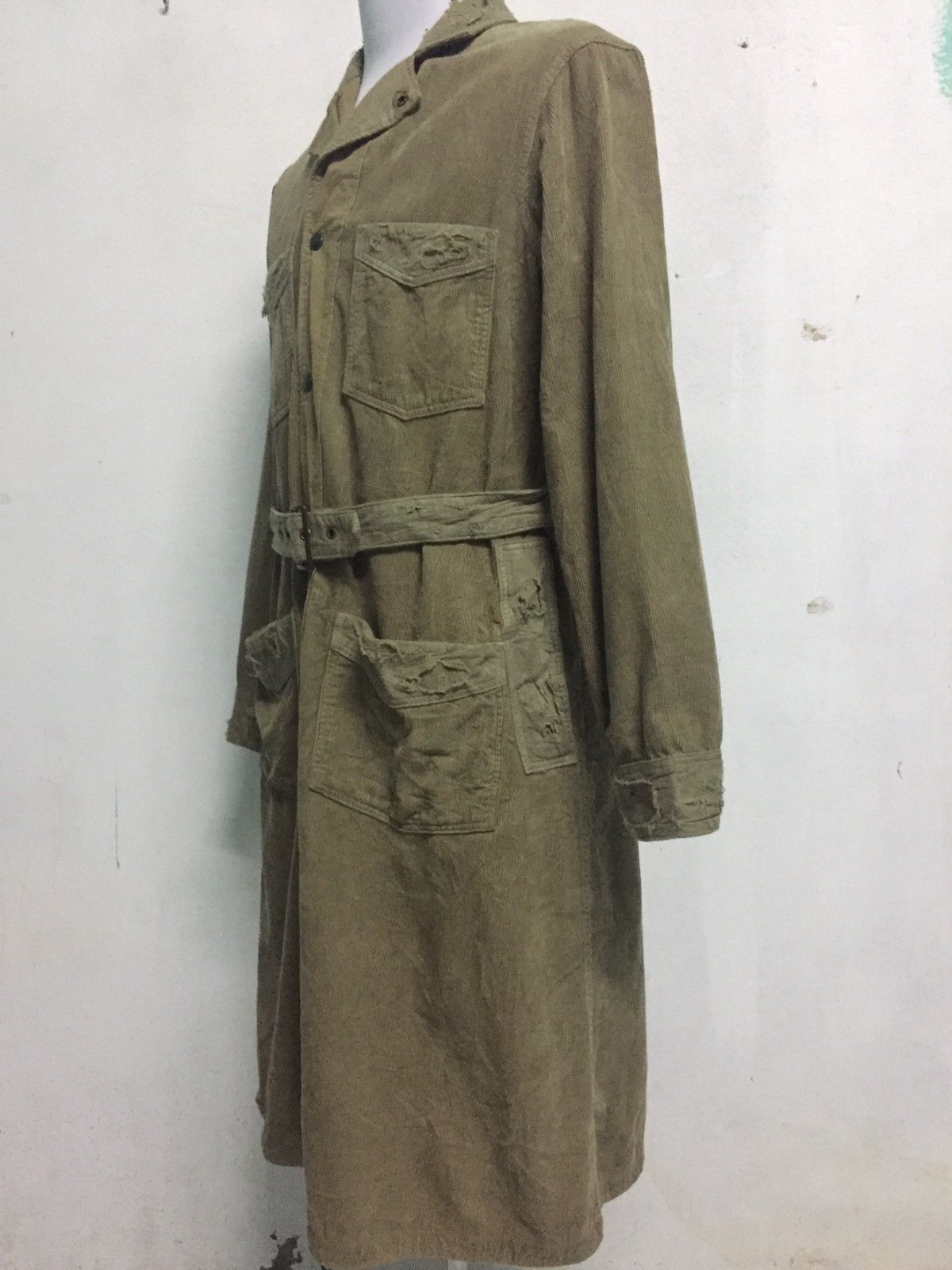 Kapital RAREST Kapital Corduroy Distress Long Jacket Military Style Size US M / EU 48-50 / 2 - 6 Thumbnail