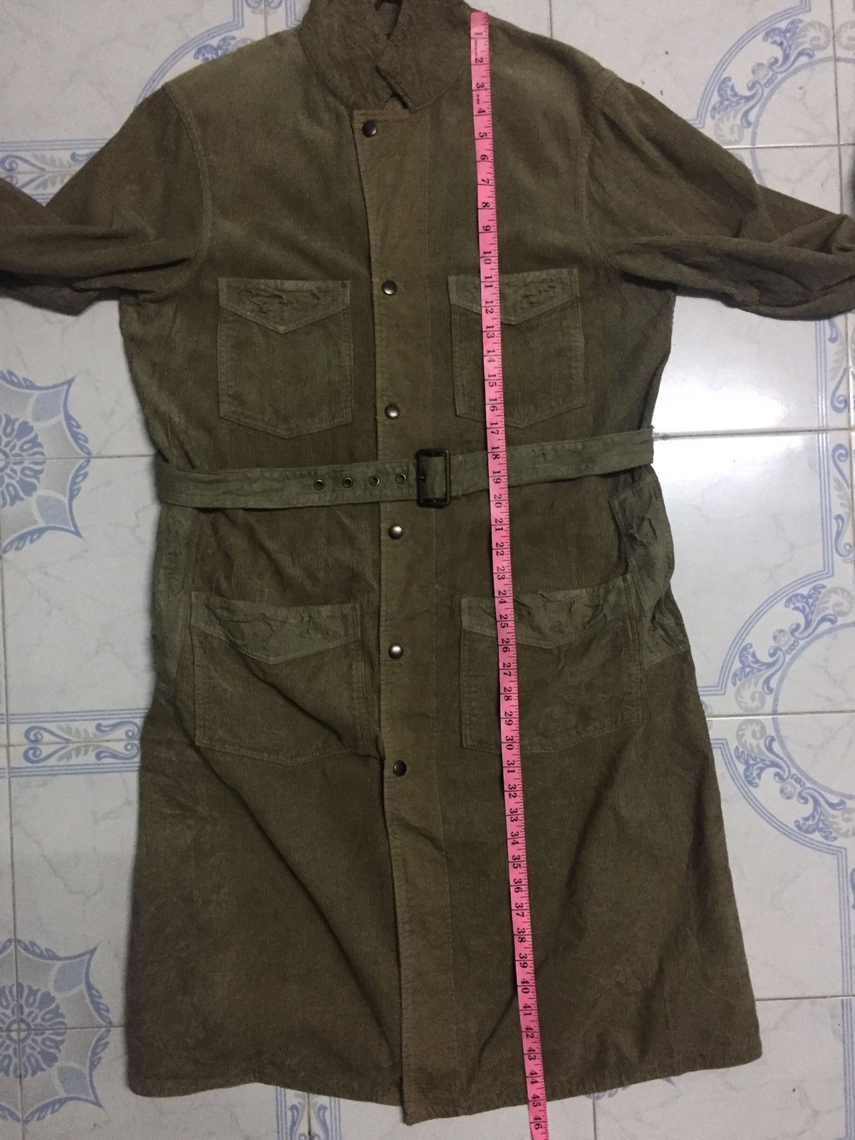 Kapital RAREST Kapital Corduroy Distress Long Jacket Military Style Size US M / EU 48-50 / 2 - 23 Thumbnail