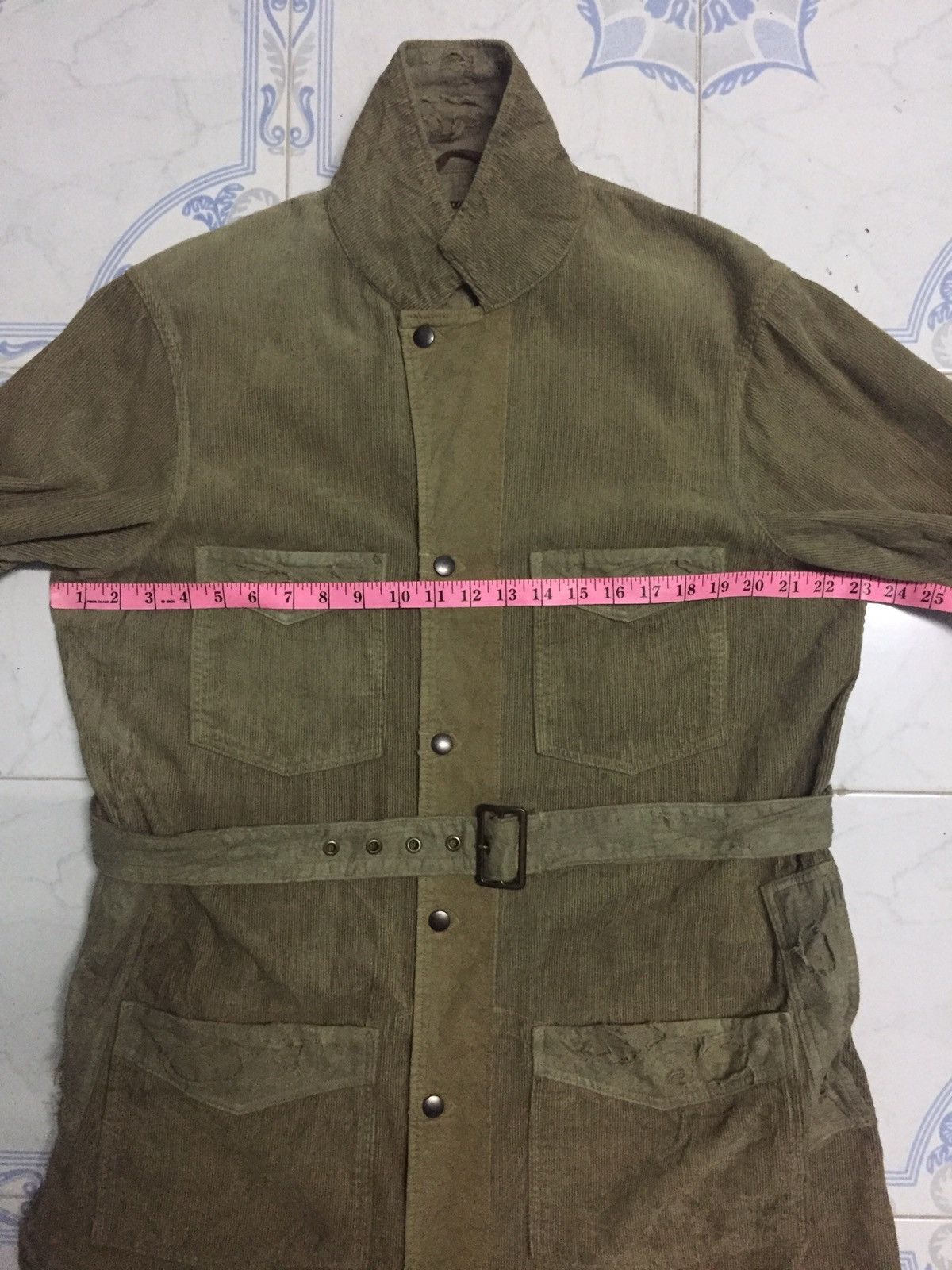 Kapital RAREST Kapital Corduroy Distress Long Jacket Military Style Size US M / EU 48-50 / 2 - 22 Thumbnail