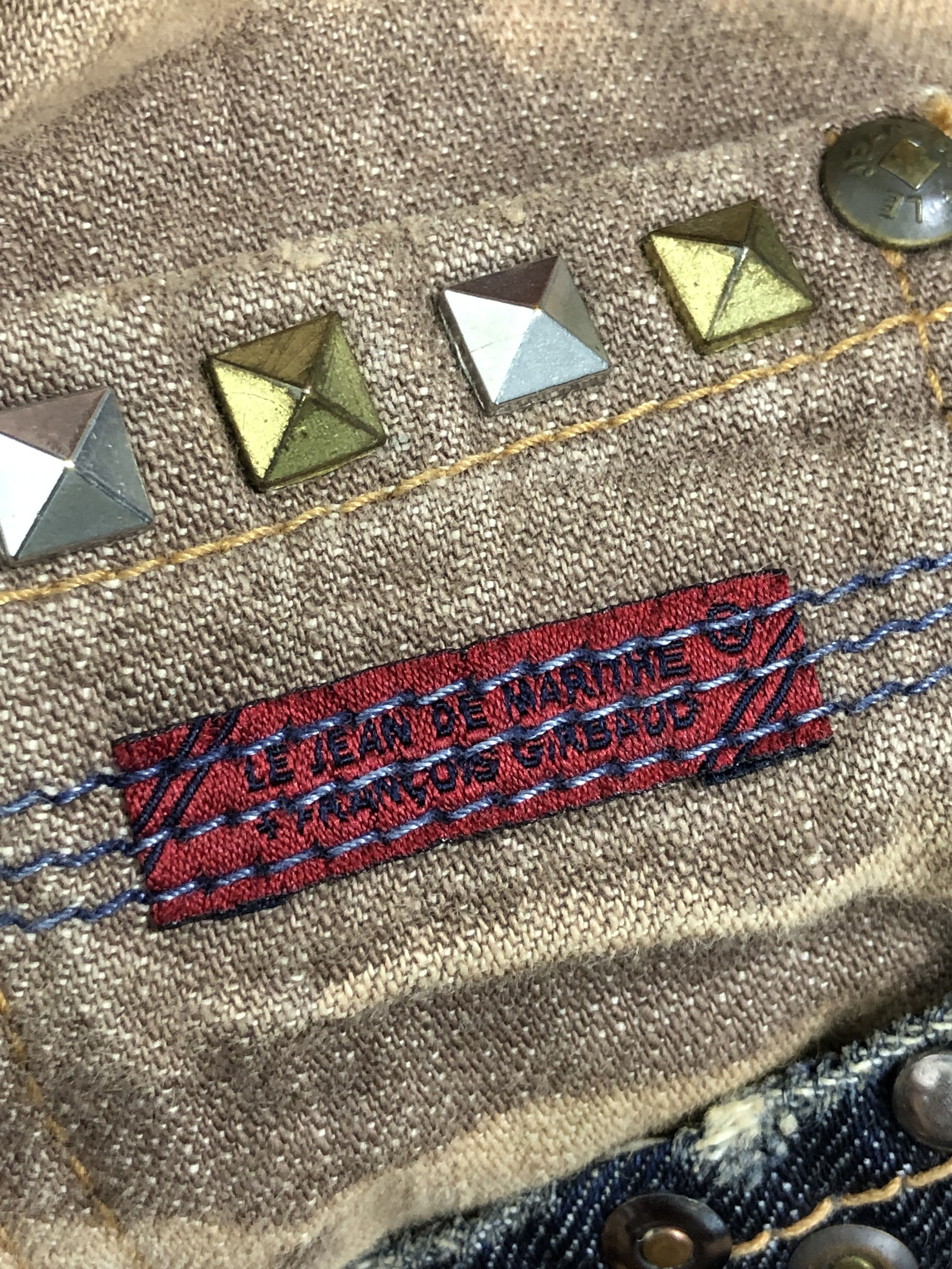 Marithe + Francois Girbaud RARE🔥VINTAGE 90’S SPIKES STUD DISTRESSED STYLE JEAN 31/44 Size US 31 - 18 Thumbnail