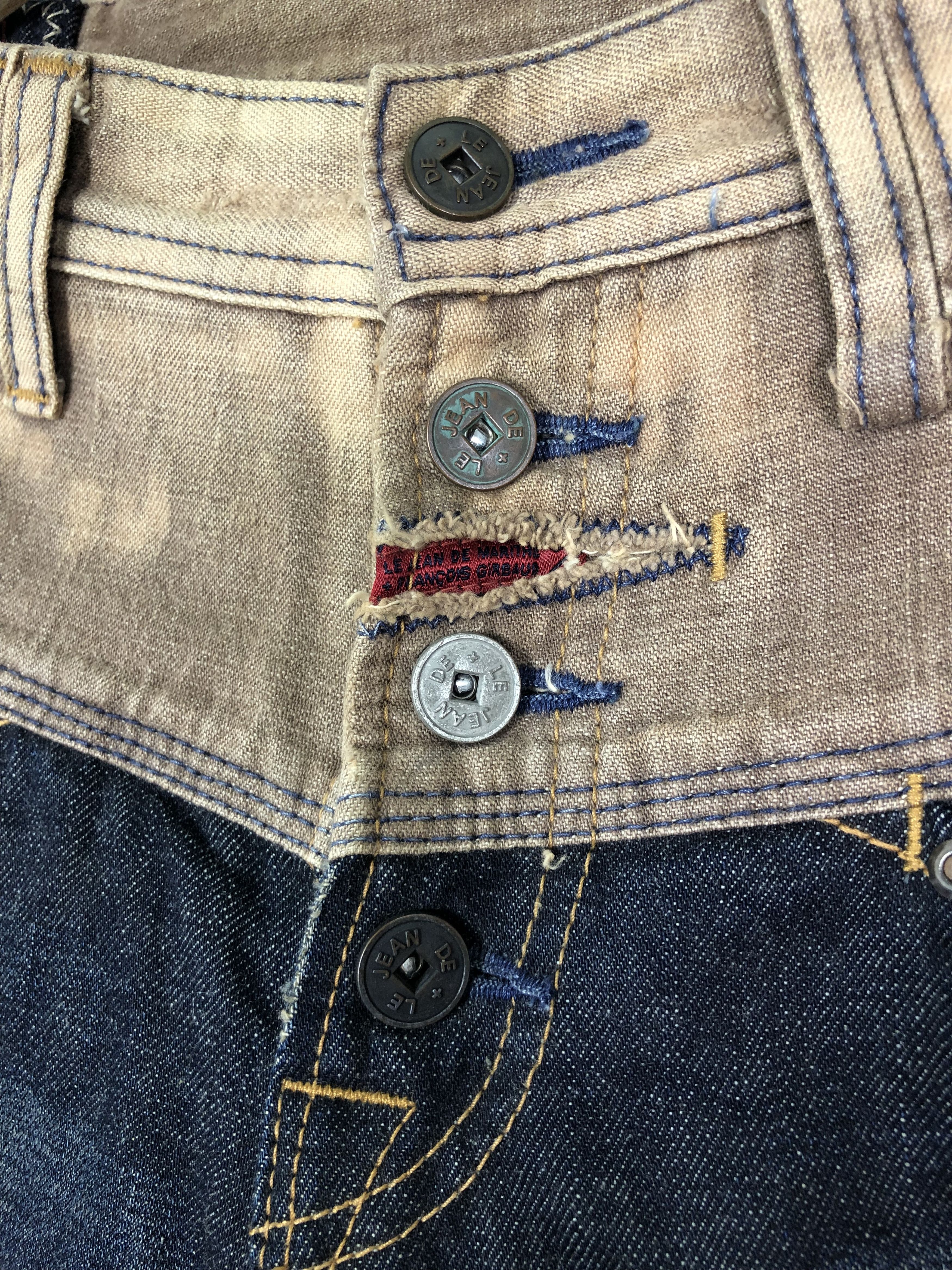 Marithe + Francois Girbaud RARE🔥VINTAGE 90’S SPIKES STUD DISTRESSED STYLE JEAN 31/44 Size US 31 - 11 Thumbnail