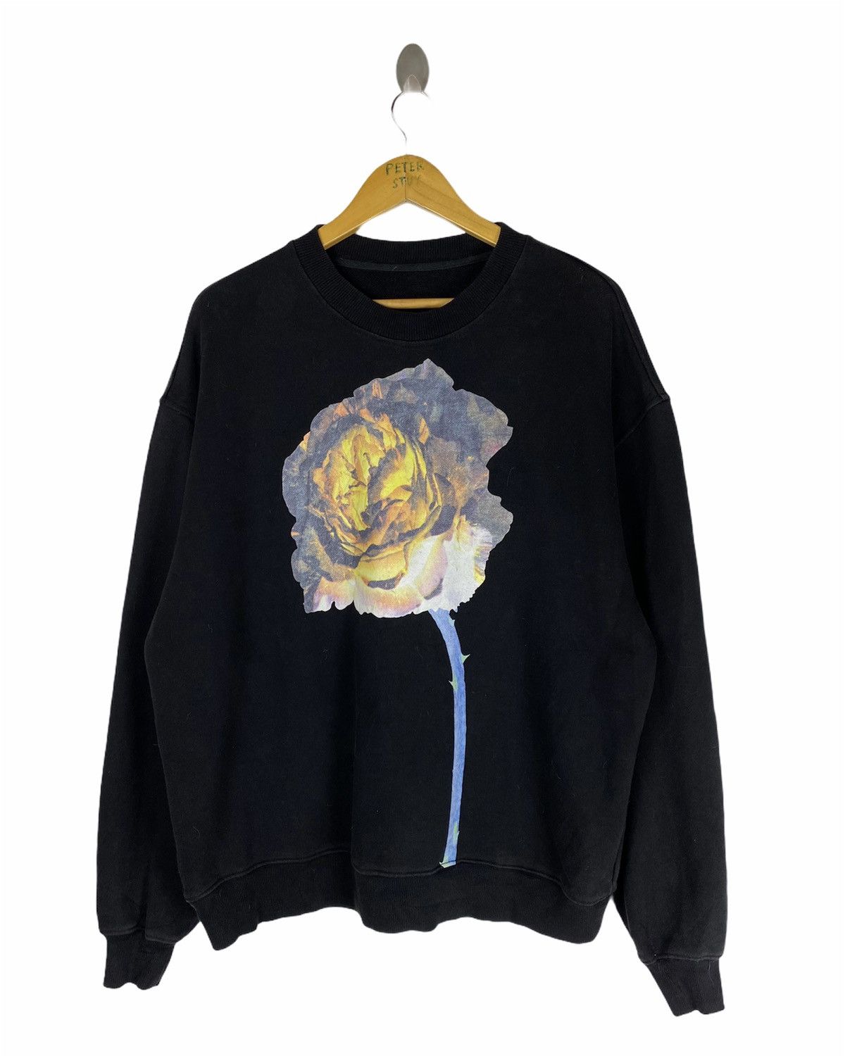 Japanese Brand Rose Design Sweatshirt by SASA Size US S / EU 44-46 / 1 - 1 Thumbnail