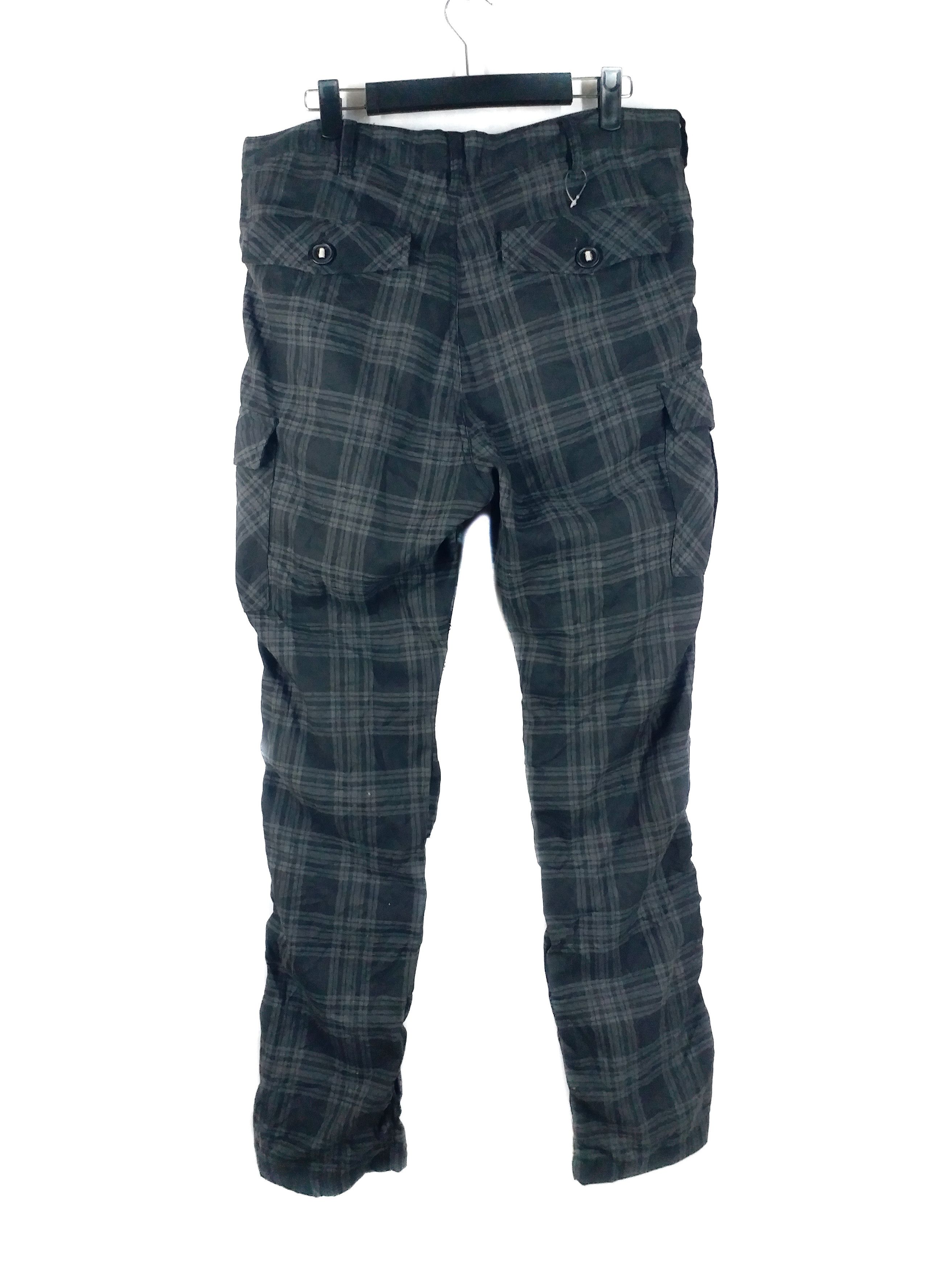 Japanese Brand 🔥Awesome Tartan Cargo Pant Style Multipockets Size 31 Size US 31 - 2 Thumbnail