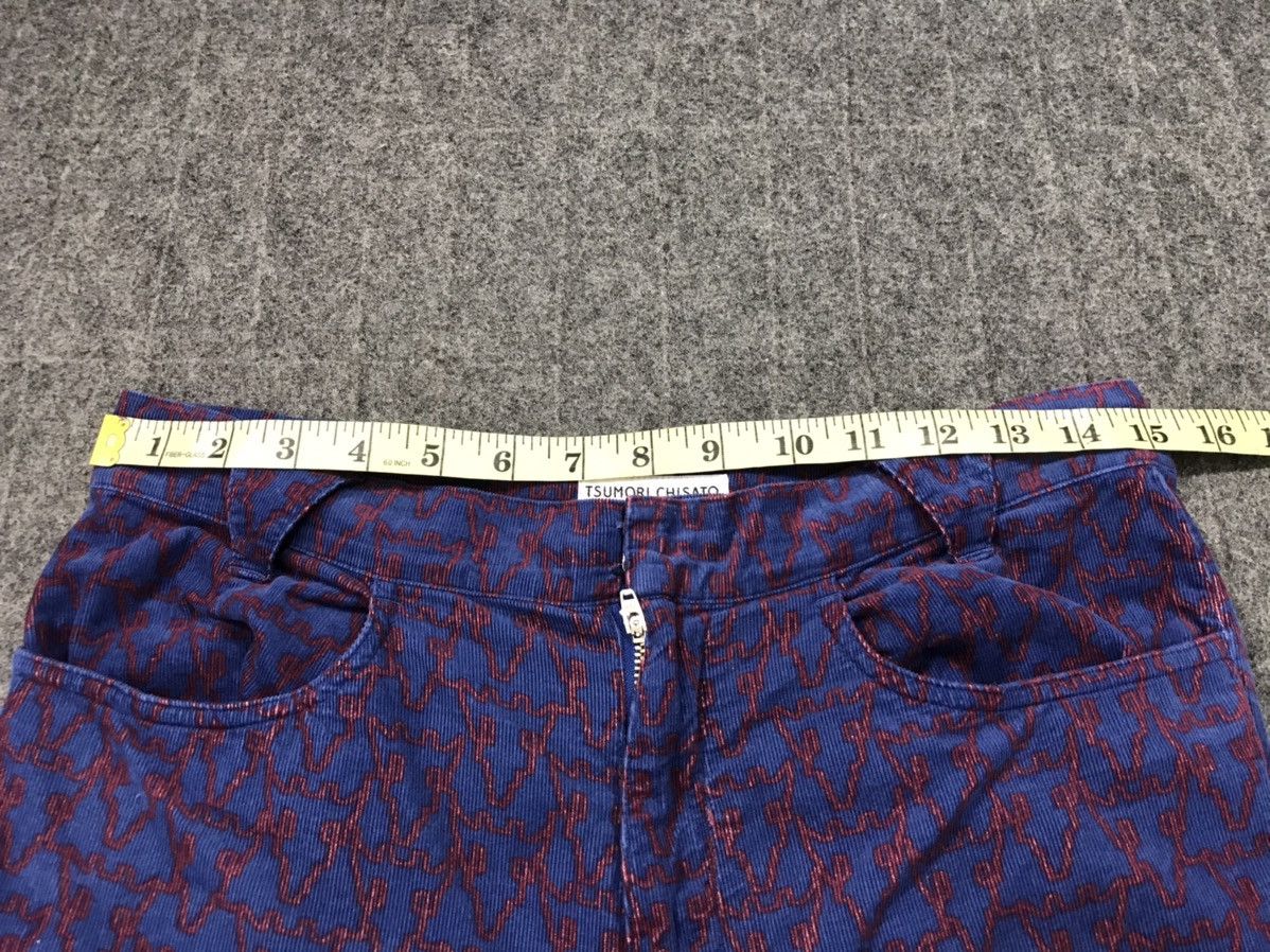 Issey Miyake × Japanese Brand × Tsumori Chisato Tsumori Chisato Corduroy Over Printed Pant Jogger K187j Size 30" / US 8 / IT 44 - 9 Thumbnail