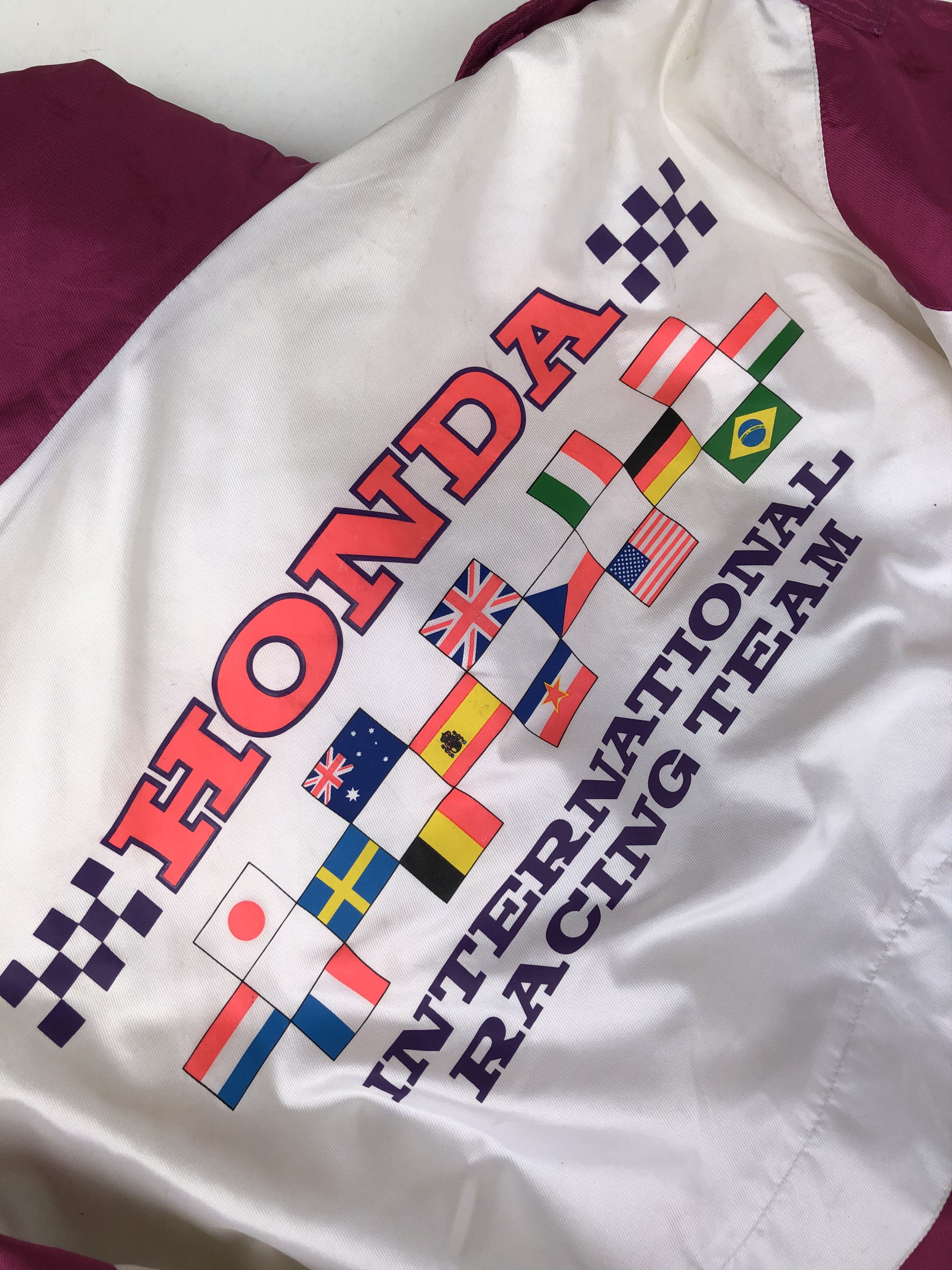Honda RARE VINTAGE HONDA INTERNATIONAL RACING TEAM JACKET Size US L / EU 52-54 / 3 - 11 Thumbnail