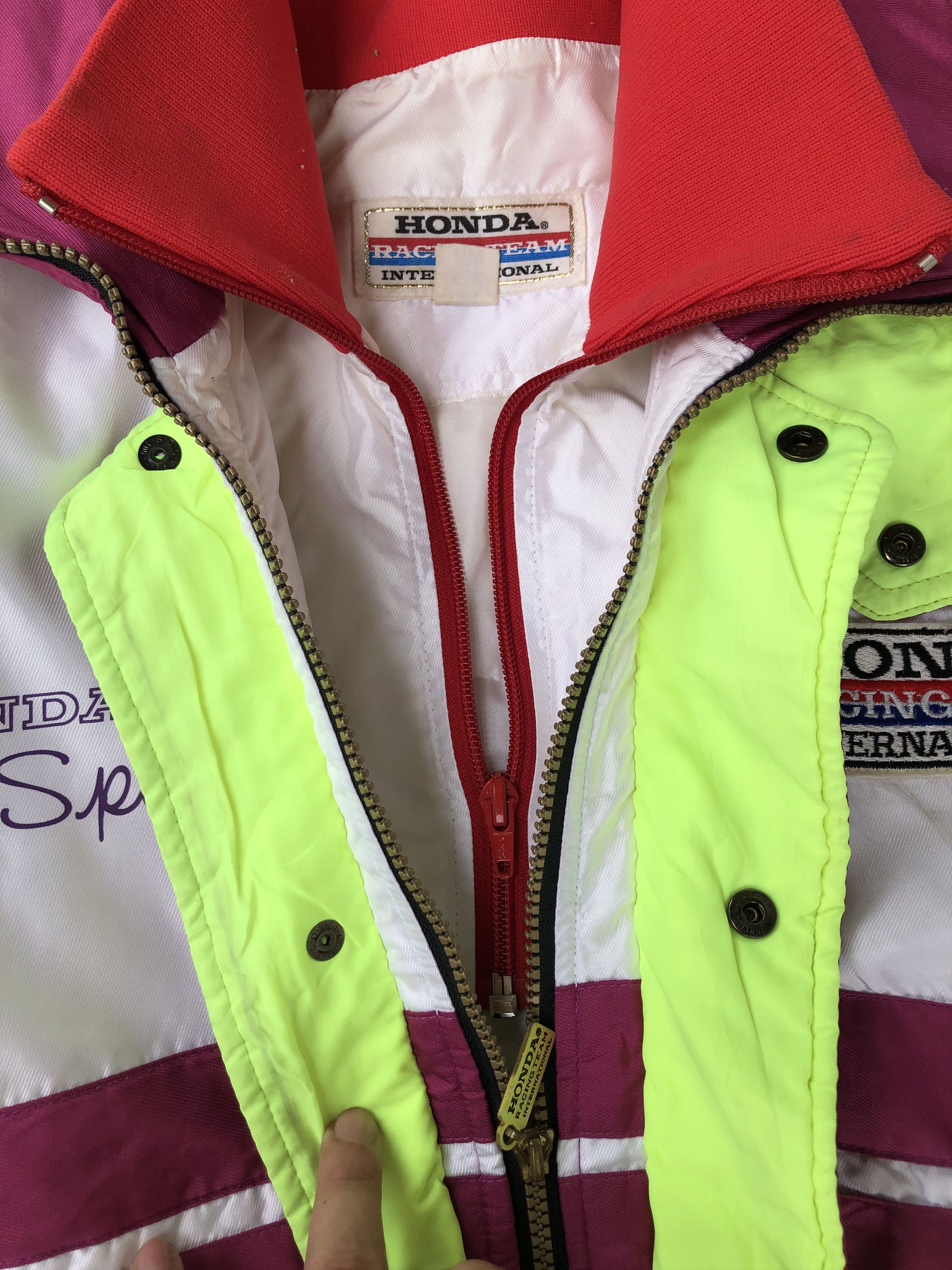 Honda RARE VINTAGE HONDA INTERNATIONAL RACING TEAM JACKET Size US L / EU 52-54 / 3 - 9 Thumbnail