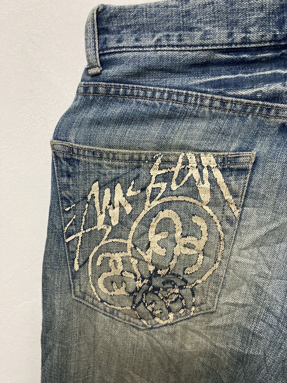 Stussy Stussy Rough & Rugged Distressed Skinny Jeans Size US 29 - 12 Thumbnail