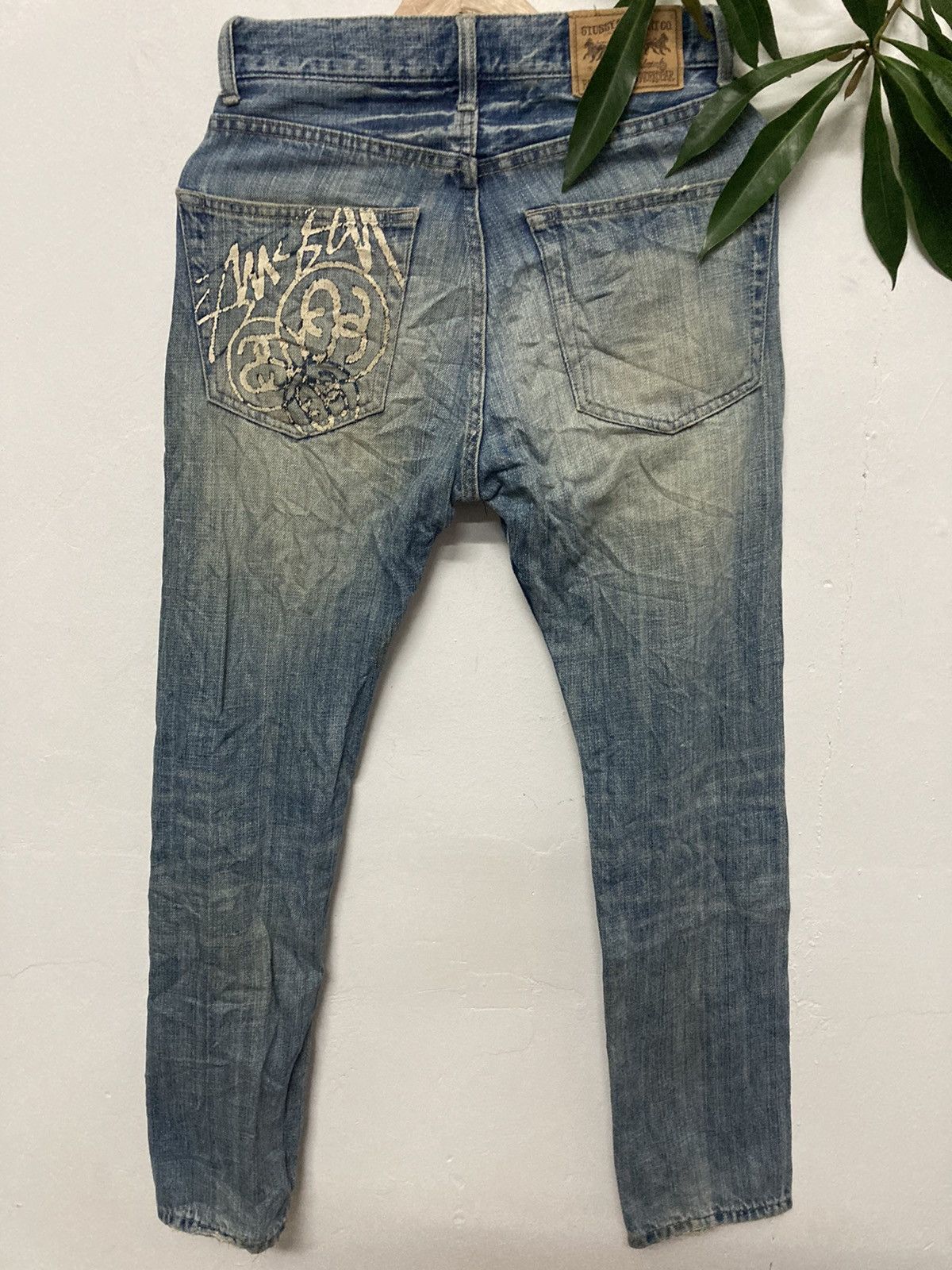 Stussy Stussy Rough & Rugged Distressed Skinny Jeans Size US 29 - 2 Thumbnail