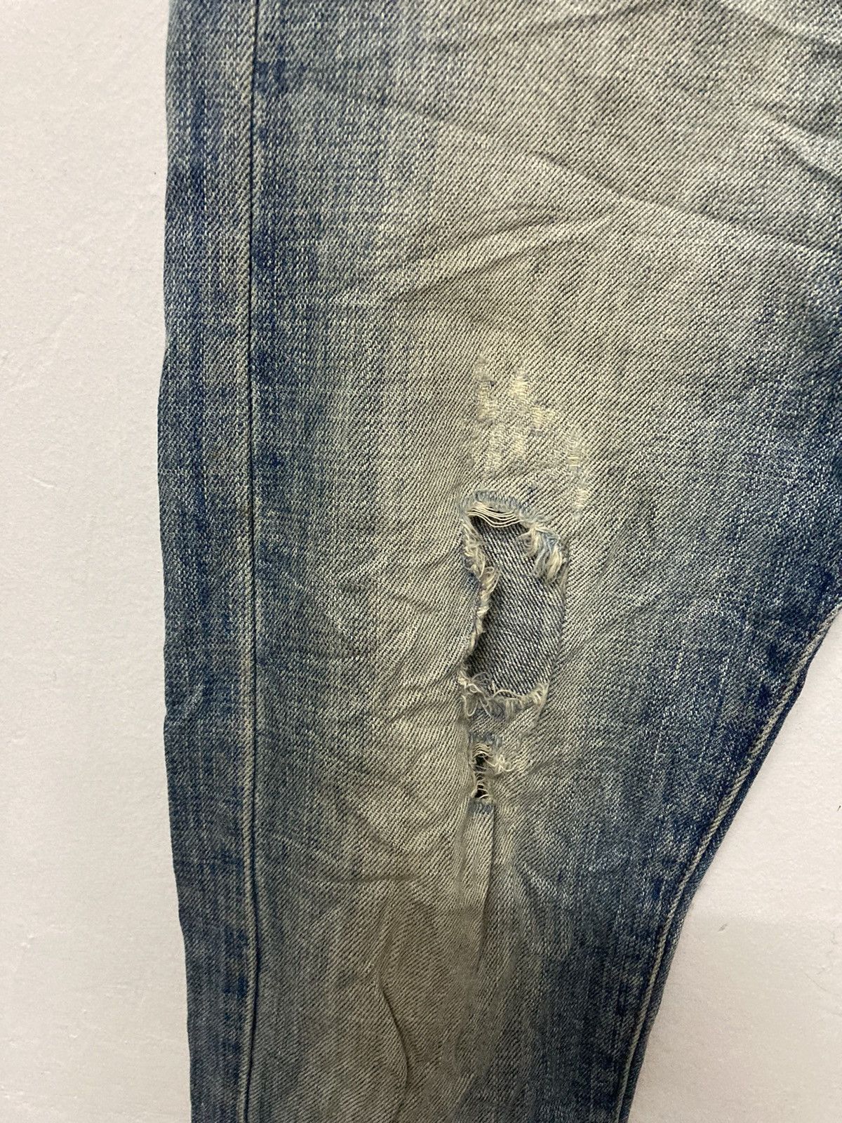 Stussy Stussy Rough & Rugged Distressed Skinny Jeans Size US 29 - 7 Thumbnail