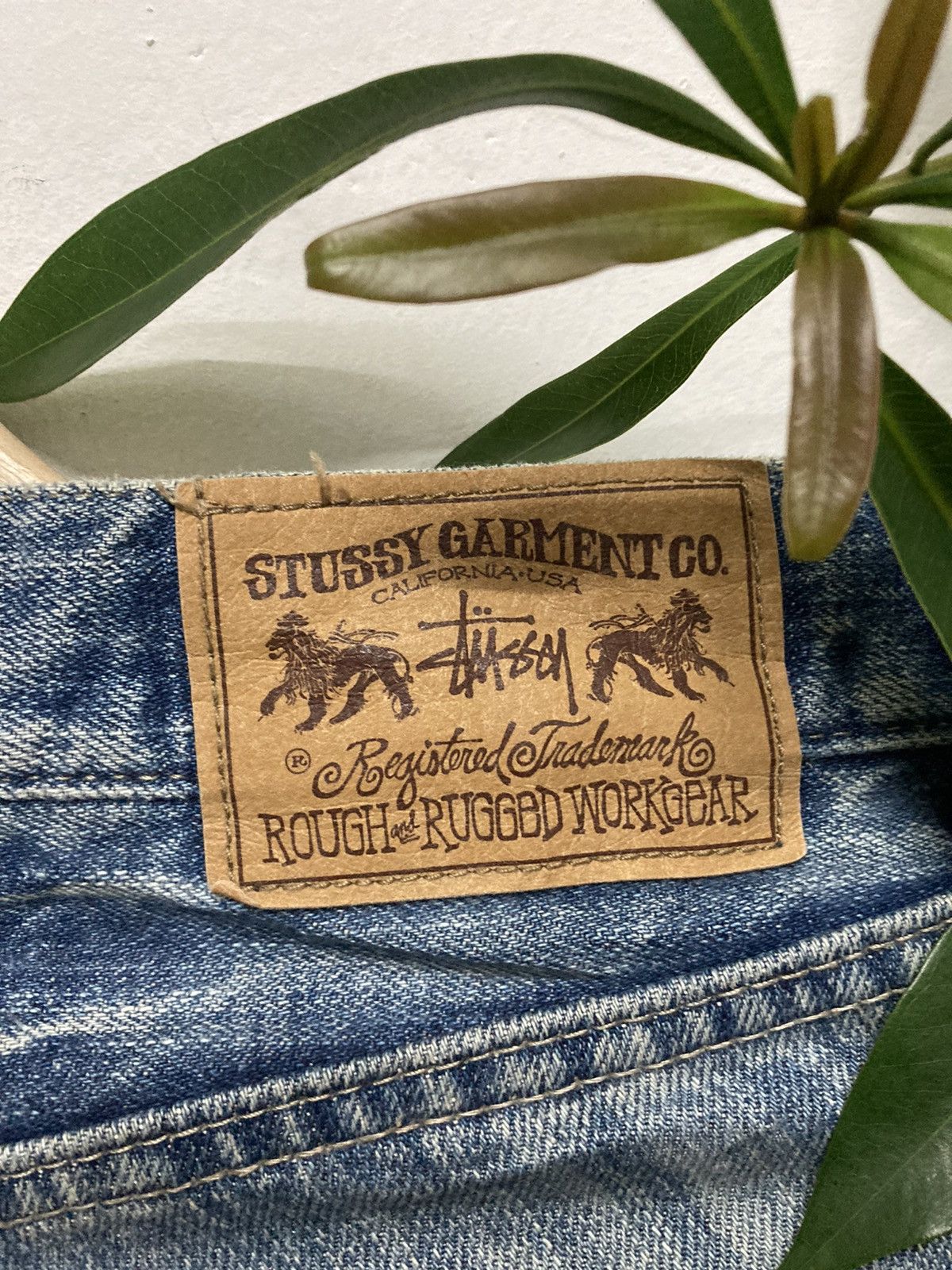Stussy Stussy Rough & Rugged Distressed Skinny Jeans Size US 29 - 14 Thumbnail