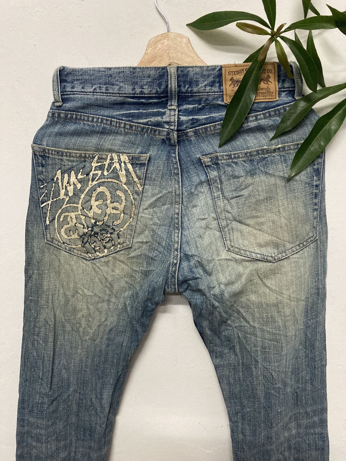 Stussy Stussy Rough & Rugged Distressed Skinny Jeans Size US 29 - 4 Thumbnail