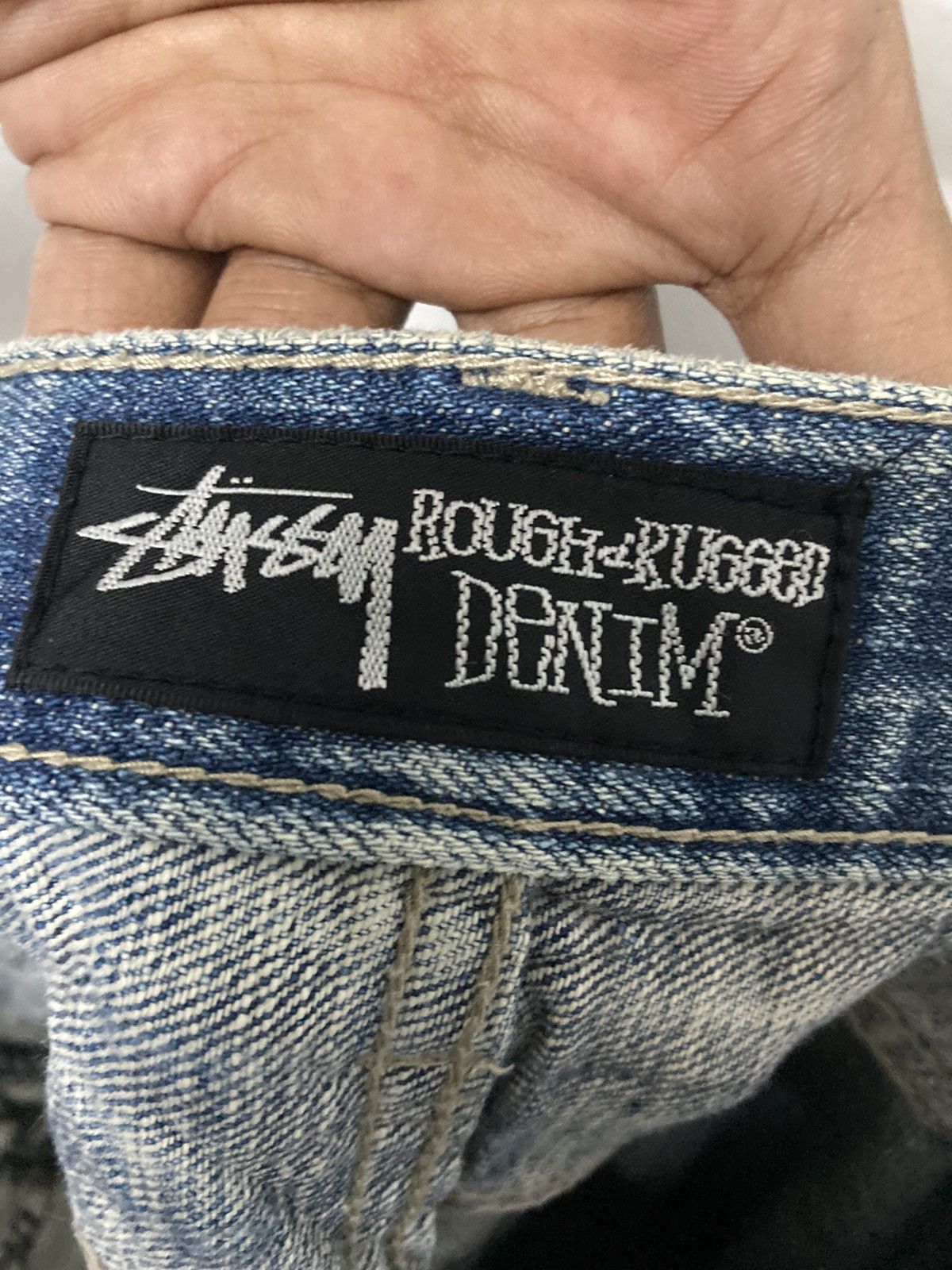 Stussy Stussy Rough & Rugged Distressed Skinny Jeans Size US 29 - 15 Thumbnail