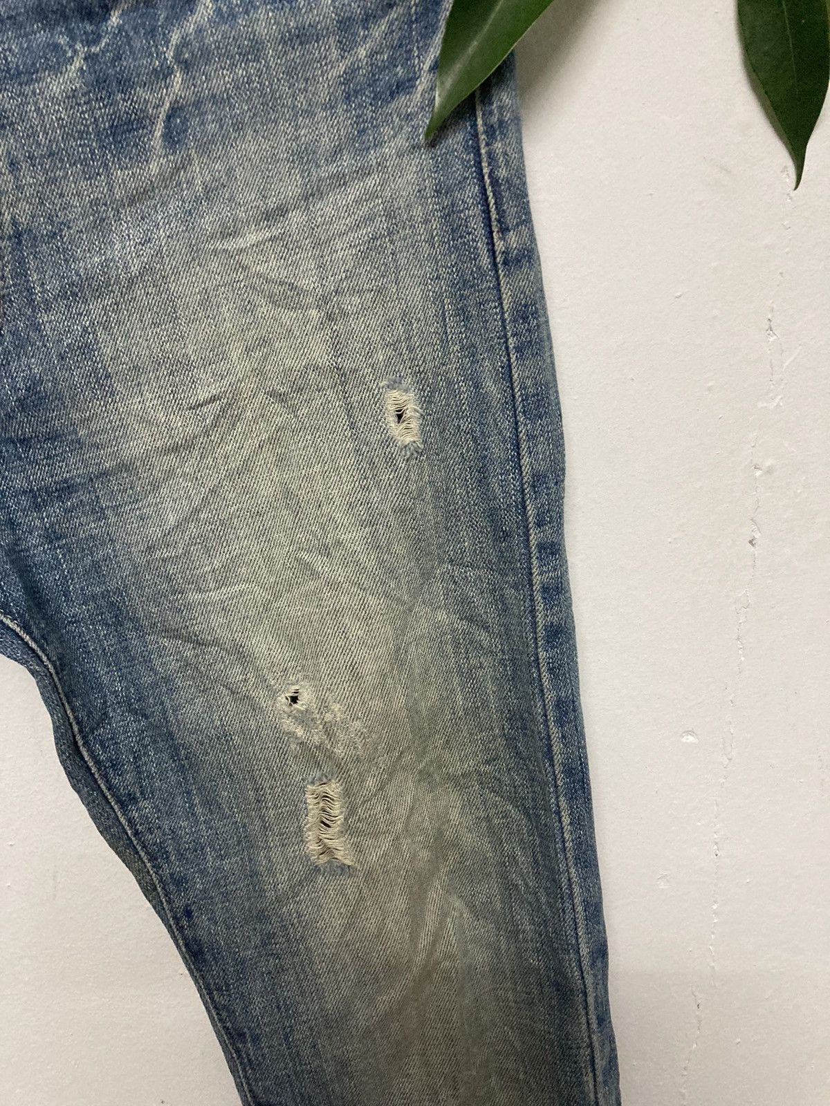 Stussy Stussy Rough & Rugged Distressed Skinny Jeans Size US 29 - 8 Thumbnail