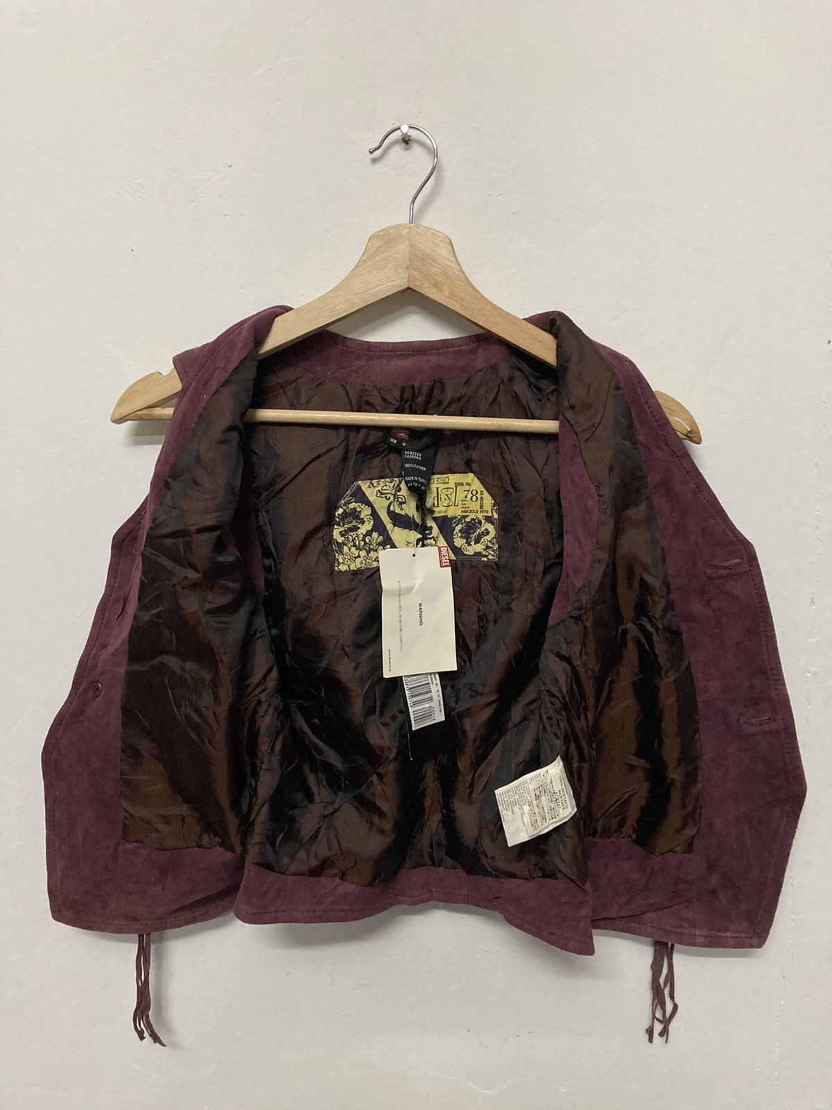 Diesel × Genuine Leather × Leather Diesel Full Leather Vest Jacket Size 34R - 5 Thumbnail