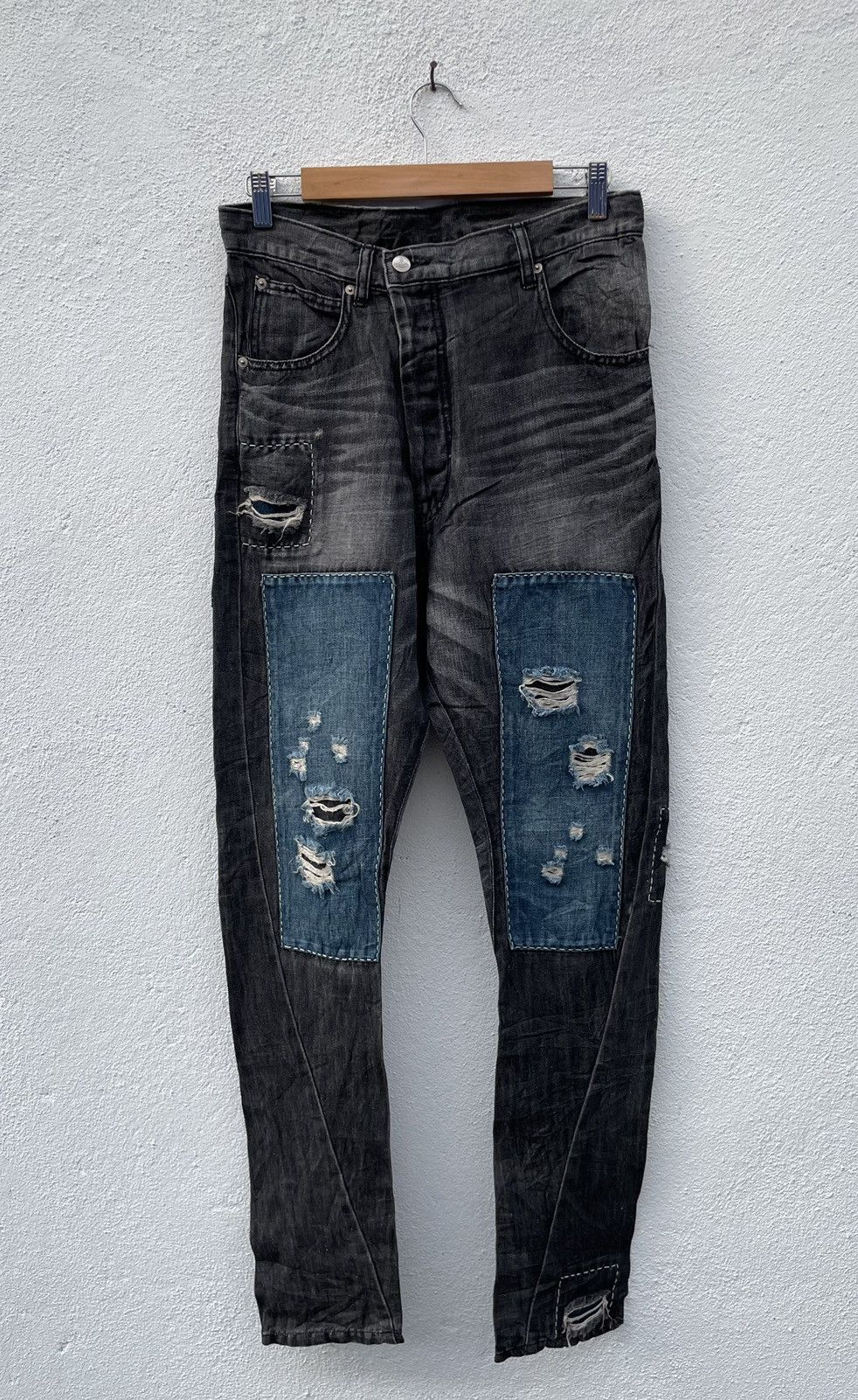 Vivienne Westwood Vivienne Westwood Man Patch Work Drop Crotch Light Denim Size US 32 / EU 48 - 1 Thumbnail