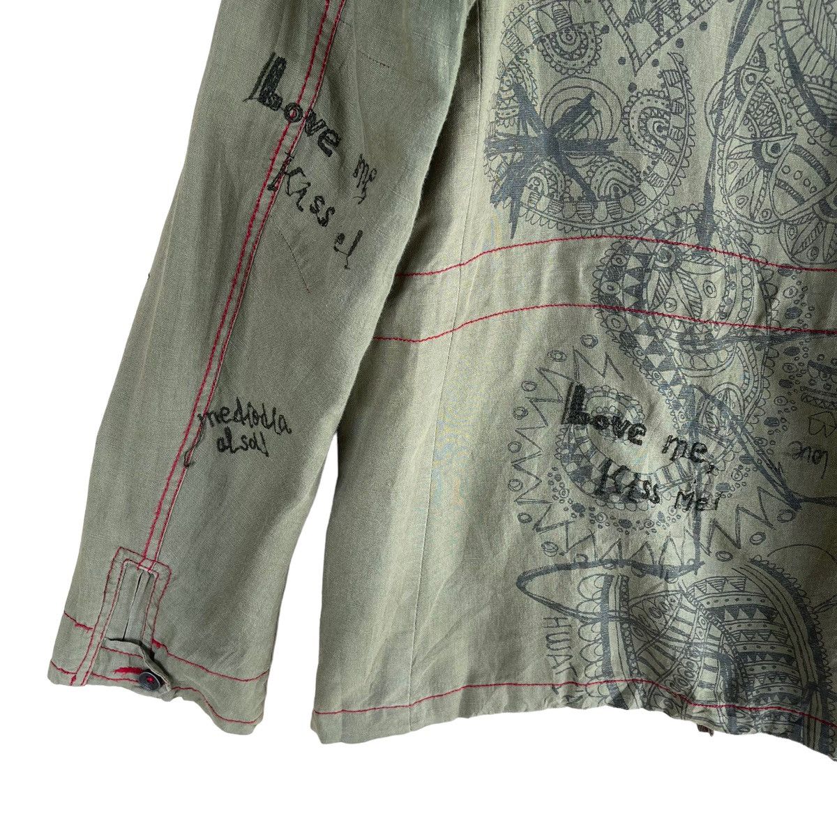 Desigual Desigual Man Love Me Kiss Me Love Design Jacket Size US M / EU 48-50 / 2 - 9 Thumbnail