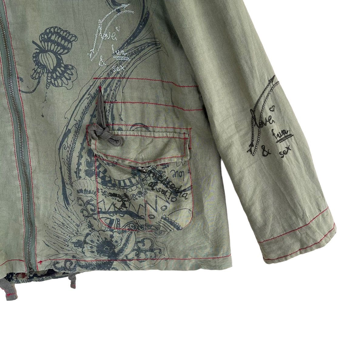 Desigual Desigual Man Love Me Kiss Me Love Design Jacket Size US M / EU 48-50 / 2 - 3 Thumbnail