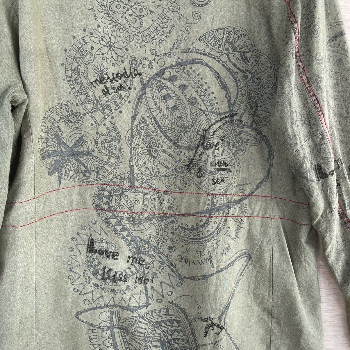 Desigual Desigual Man Love Me Kiss Me Love Design Jacket Size US M / EU 48-50 / 2 - 7 Thumbnail