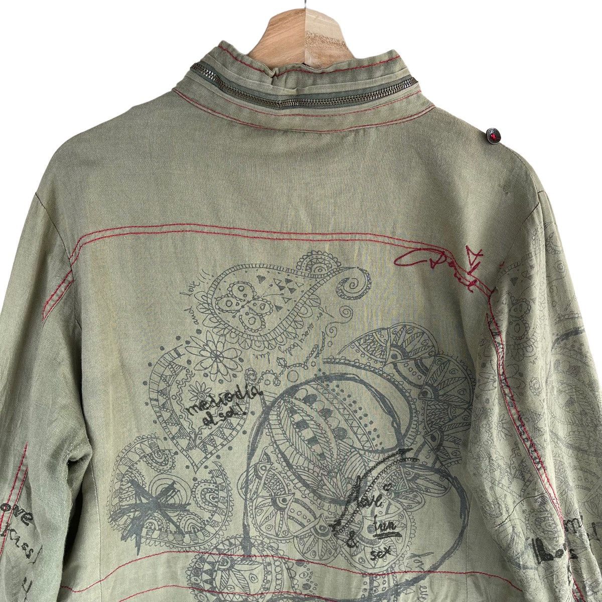 Desigual Desigual Man Love Me Kiss Me Love Design Jacket Size US M / EU 48-50 / 2 - 6 Thumbnail
