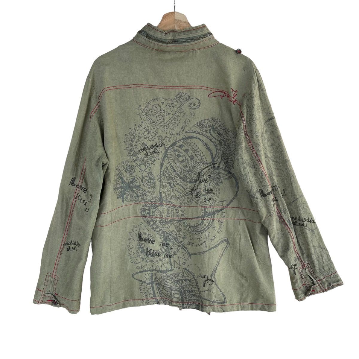 Desigual Desigual Man Love Me Kiss Me Love Design Jacket Size US M / EU 48-50 / 2 - 5 Thumbnail