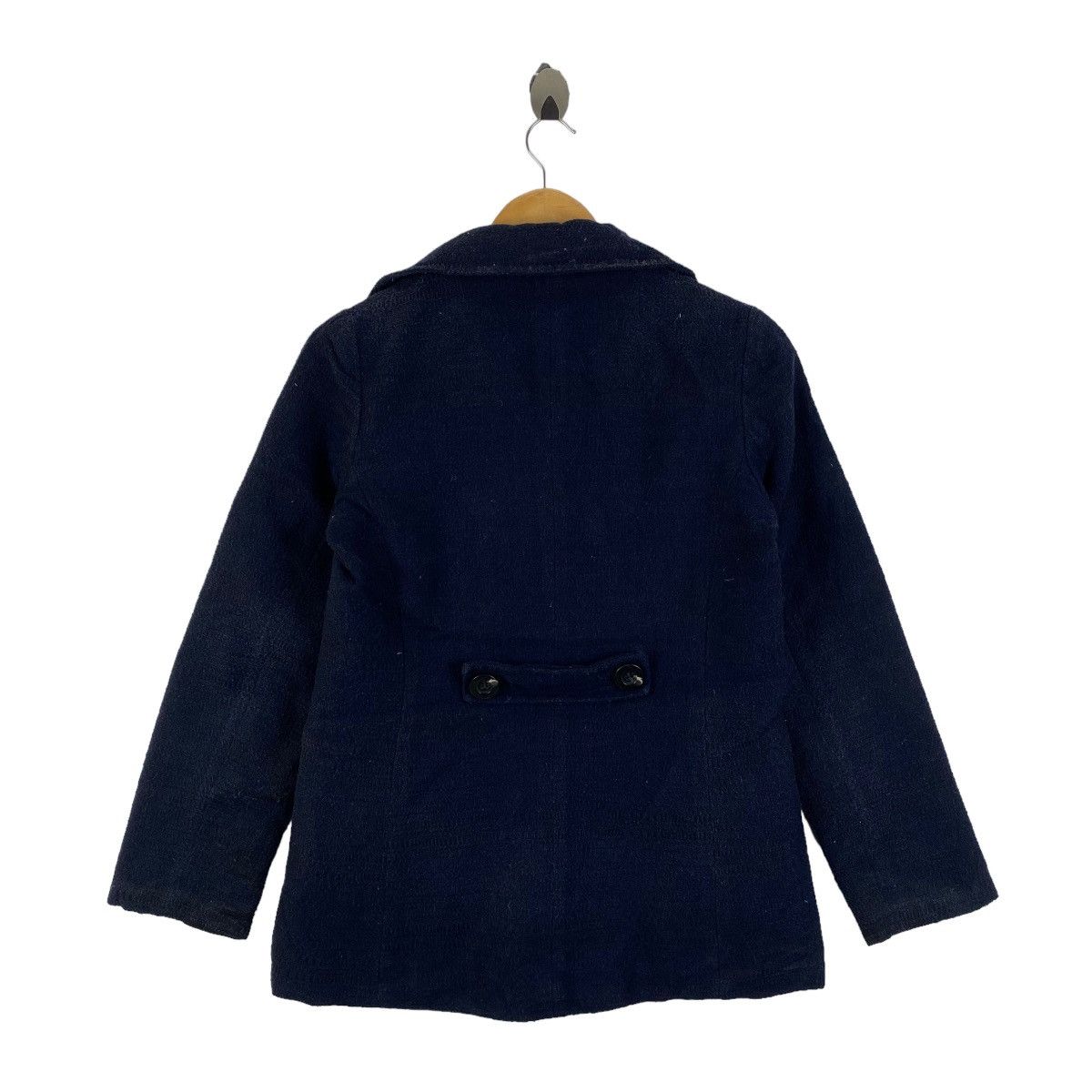 Designer × Vintage Vintage ELLE Paris Fashion Designer Wool Peacoat Jacket Size S / US 4 / IT 40 - 2 Thumbnail
