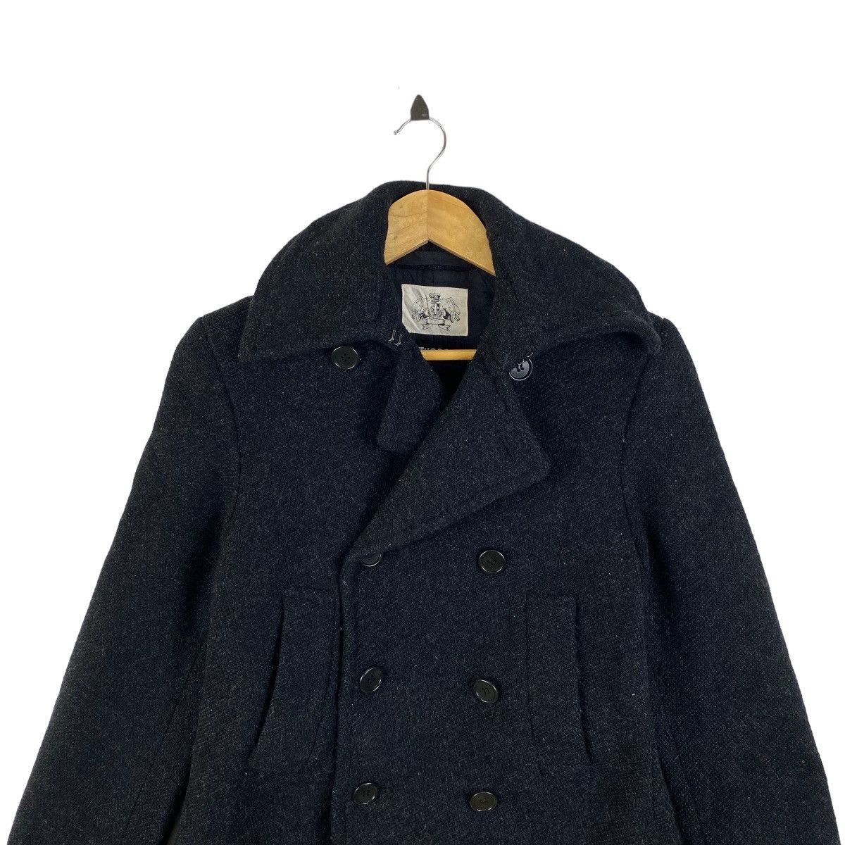Zucca Vintage ZUCCA Japanese Street Fashion Wool Peacoat Jacket Size US S / EU 44-46 / 1 - 5 Thumbnail