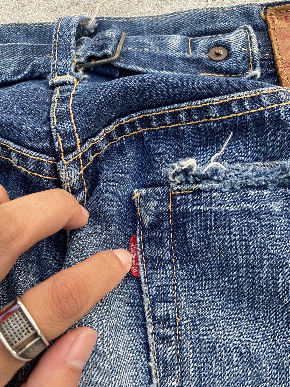 Levi's Vintage Clothing 🖤BLACFRIDAY🖤Vintage Levis 501 Big E Selvedge Denim Jeans Size US 32 / EU 48 - 9 Thumbnail