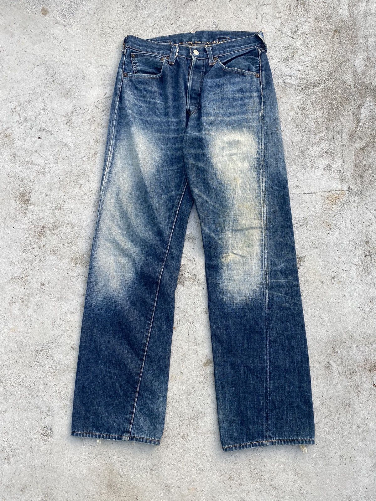 Levi's Vintage Clothing 🖤BLACFRIDAY🖤Vintage Levis 501 Big E Selvedge Denim Jeans Size US 32 / EU 48 - 4 Thumbnail