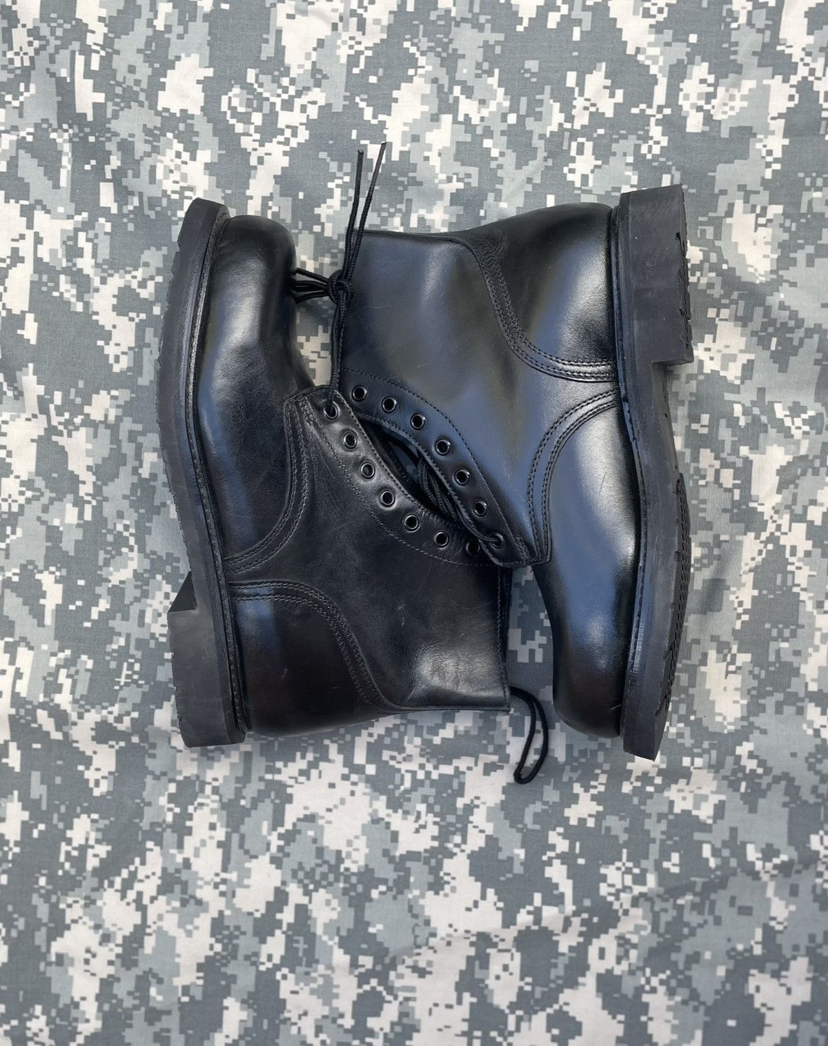 Vintage 80s Vintage Military Issue Boots Size US 12 / EU 45 - 1 Thumbnail