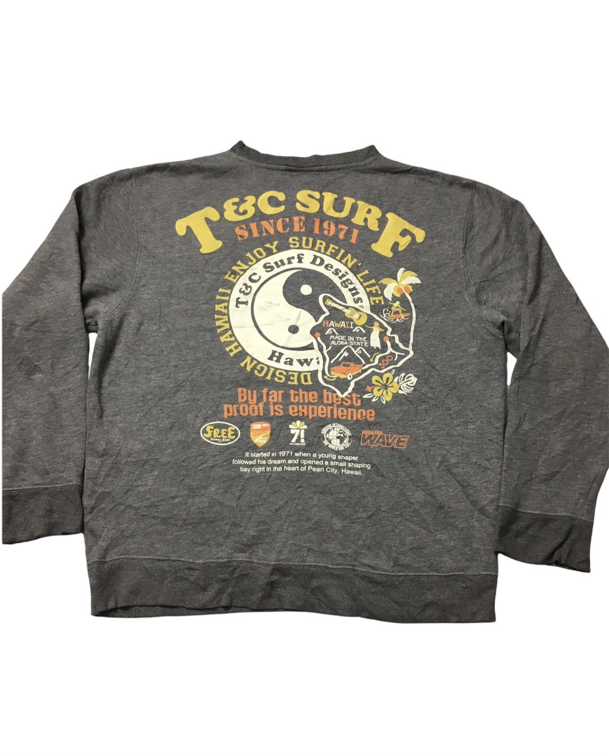 Japanese Brand Vintage Yin Yang Logo T&C Surf Design Hawaii Sweatshirt Size US M / EU 48-50 / 2 - 1 Thumbnail