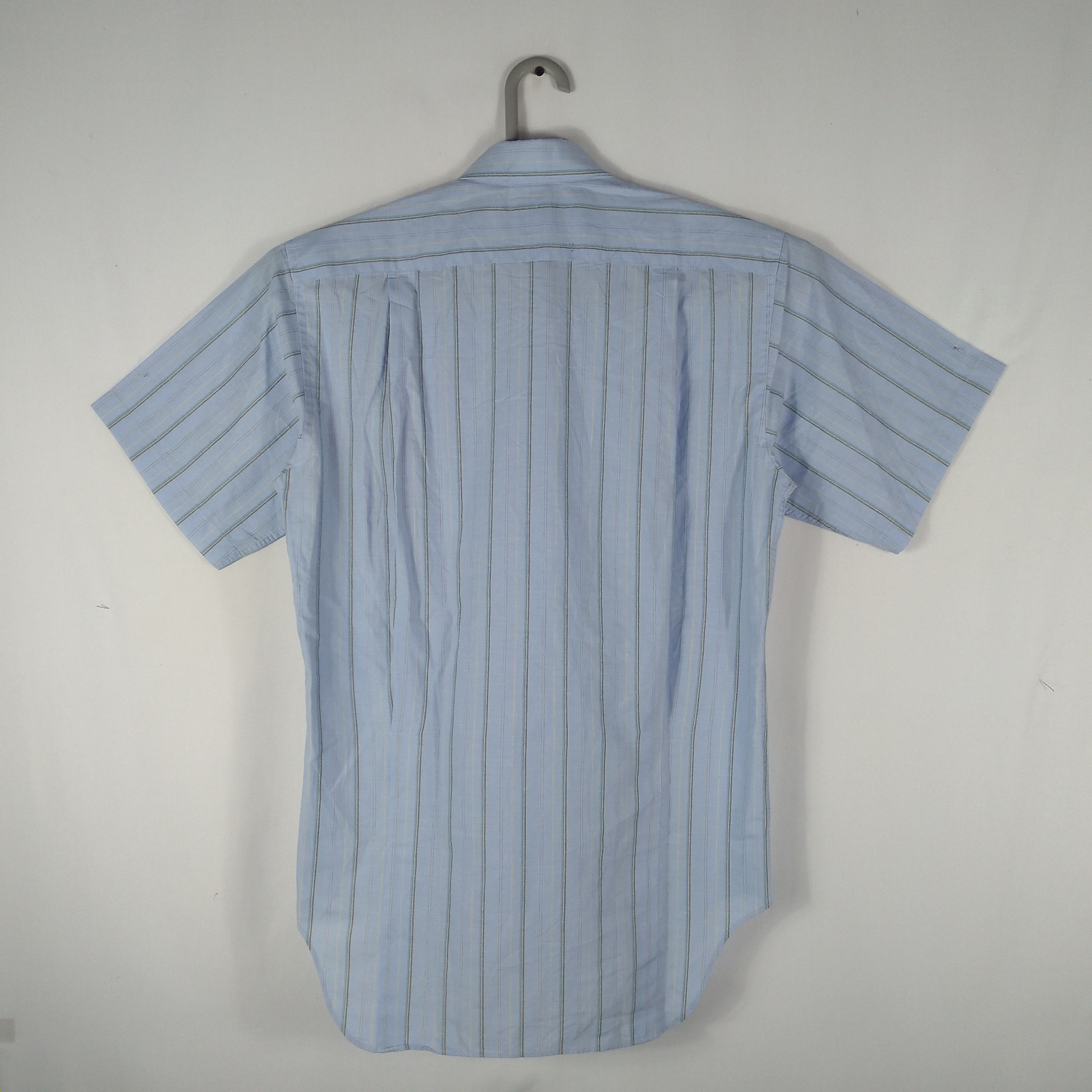 Designer × Issey Miyake × Tsumori Chisato Vintage Issey Miyake Stripes Single Pocket Buttons Shirt Size US S / EU 44-46 / 1 - 5 Thumbnail