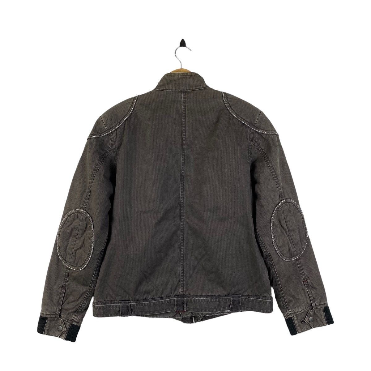 Designer × Vintage Vintage BALL Italian Designer Elbow Patches Zipper Jacket Size L / US 10 / IT 46 - 2 Thumbnail