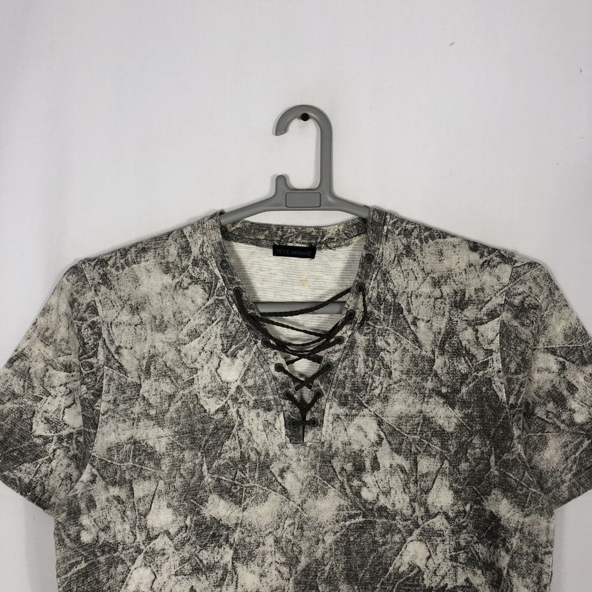 Designer × Issey Miyake × Tete Homme 🔥Sick🔥Insane🔥🇯🇵Issey Miyake Tete Homme Blend Acid Wash Tee Size US M / EU 48-50 / 2 - 2 Thumbnail